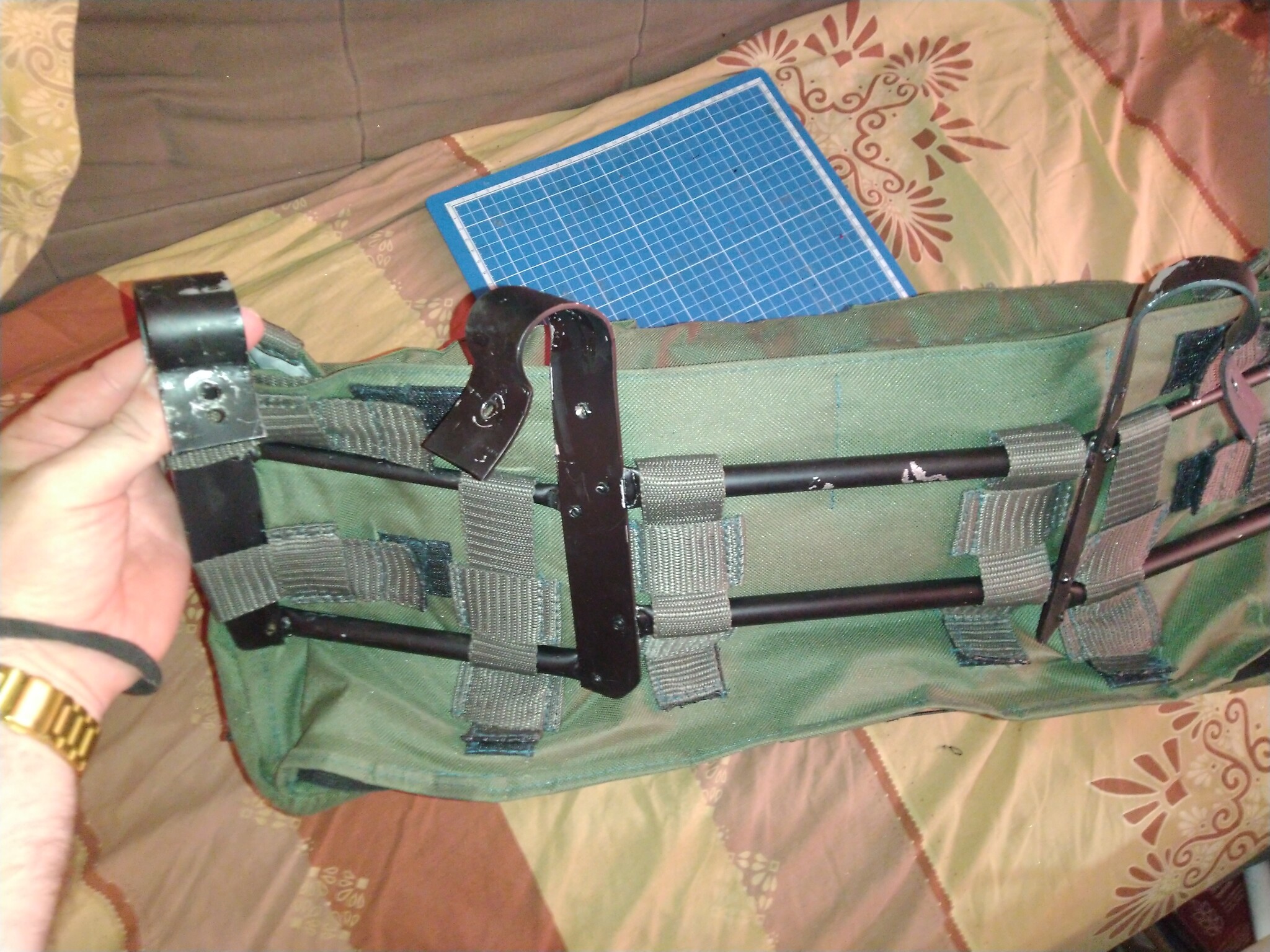 Review of cycling gadgets: handlebar bag with solar panels and chest bag-registrator - My, Russia, Travels, Сумка, Courier, Needlework, Creation, Longpost, Needlework with process