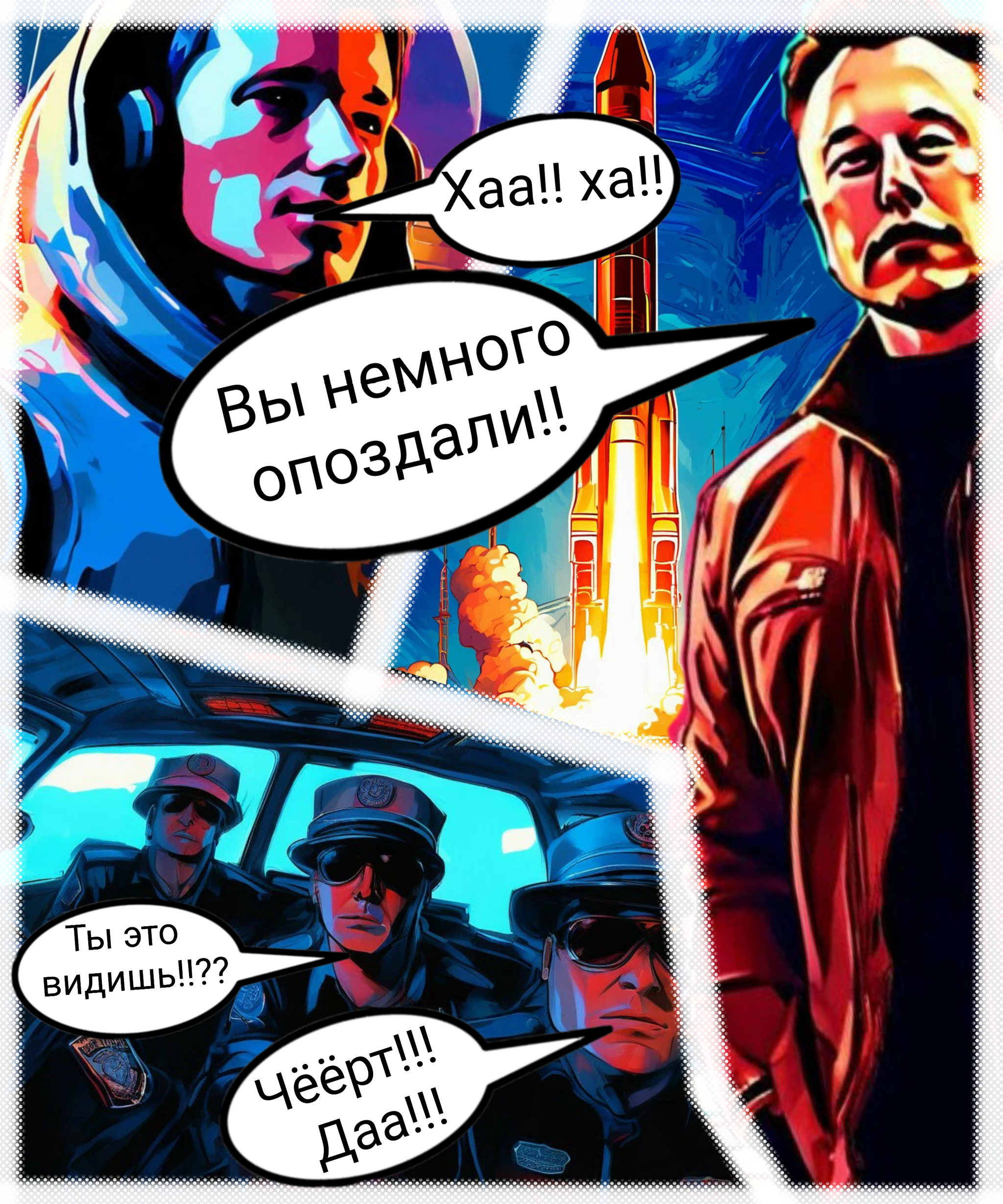 Comic: Zacossinon - My, Humor, Comics, Author's comic, Entertainment, Mars, Elon Musk, Travels, Situation, Pavel Durov, Space, Telegram, France, Paris, Memes, Оригинально, Longpost, Arrest of Pavel Durov