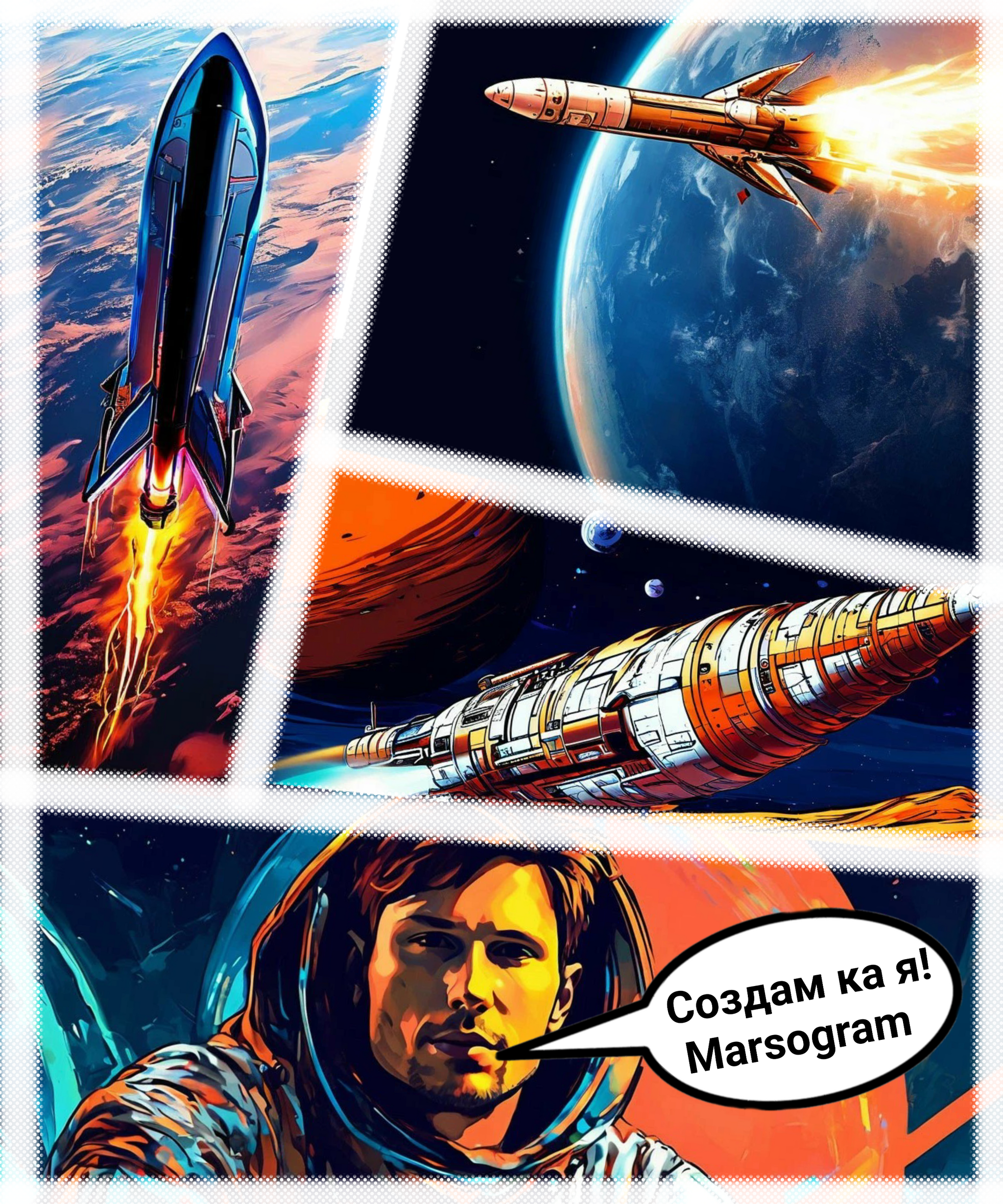 Comic: Zacossinon - My, Humor, Comics, Author's comic, Entertainment, Mars, Elon Musk, Travels, Situation, Pavel Durov, Space, Telegram, France, Paris, Memes, Оригинально, Longpost, Arrest of Pavel Durov