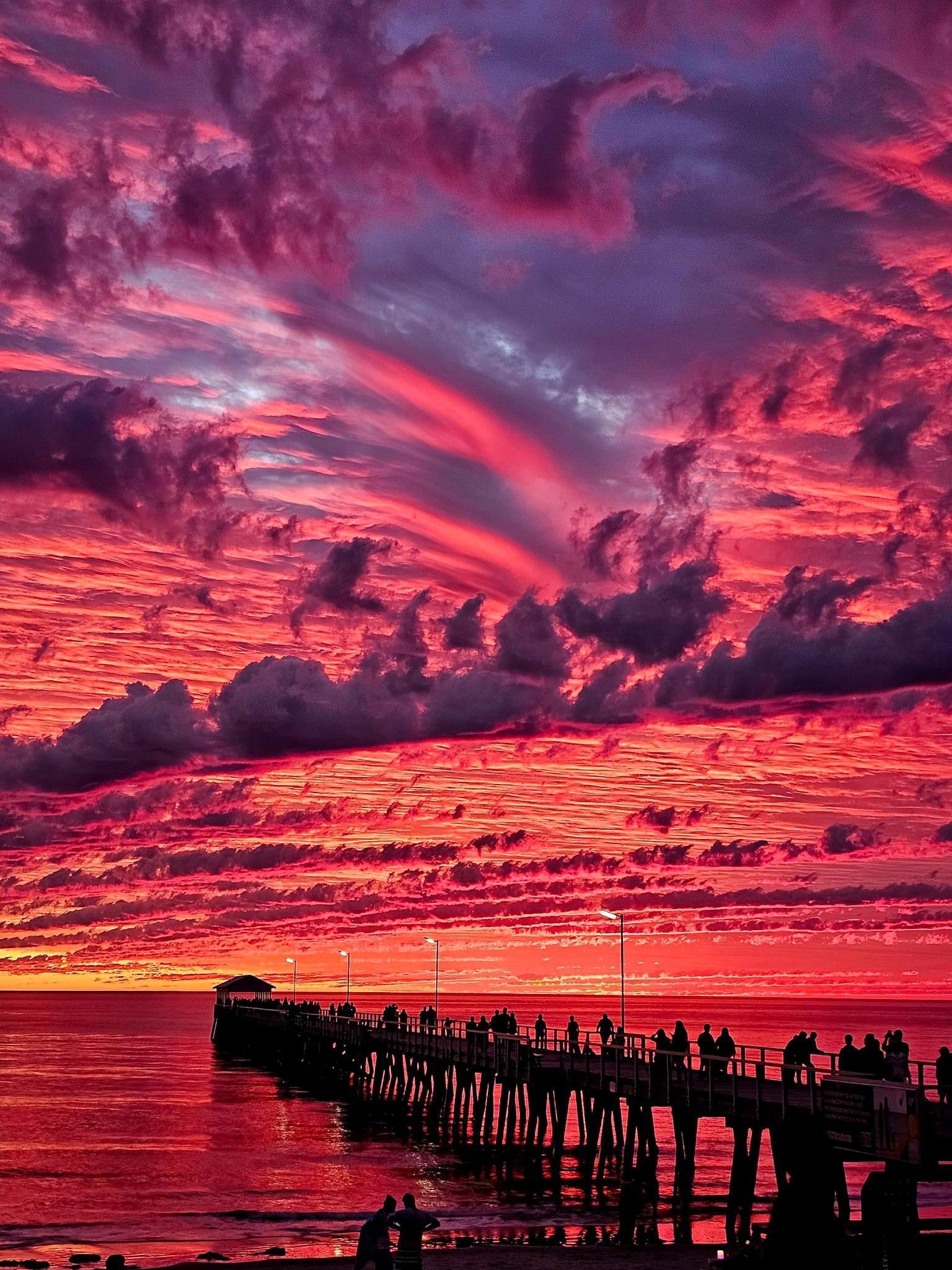 Sunset at Henley Beach, Australia - Sunset, Australia, 2024, Nature, beauty, The photo