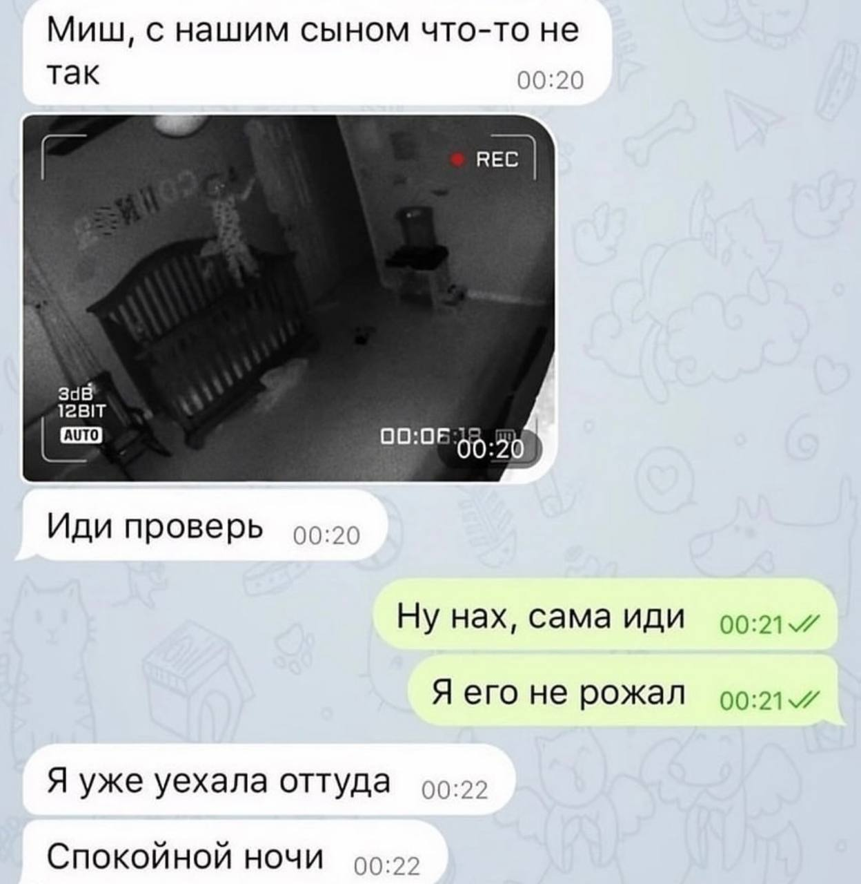 Спокойной ночи - Telegram (ссылка), Юмор, Картинка с текстом, Мемы, Дети, Переписка, Скриншот, Родители и дети