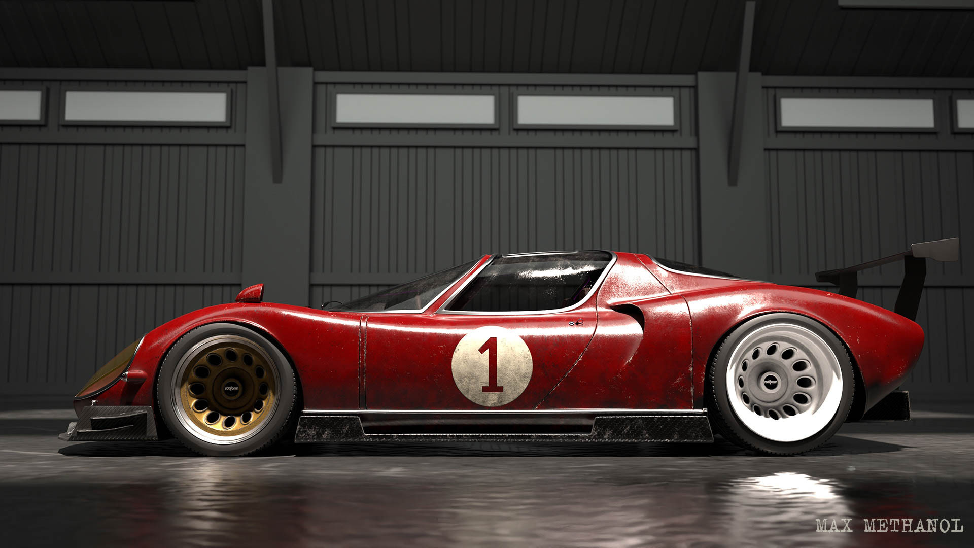 Alfa Romeo 33 Stradale 3D - Blender, Дизайн, 3D моделирование, 3D, Длиннопост