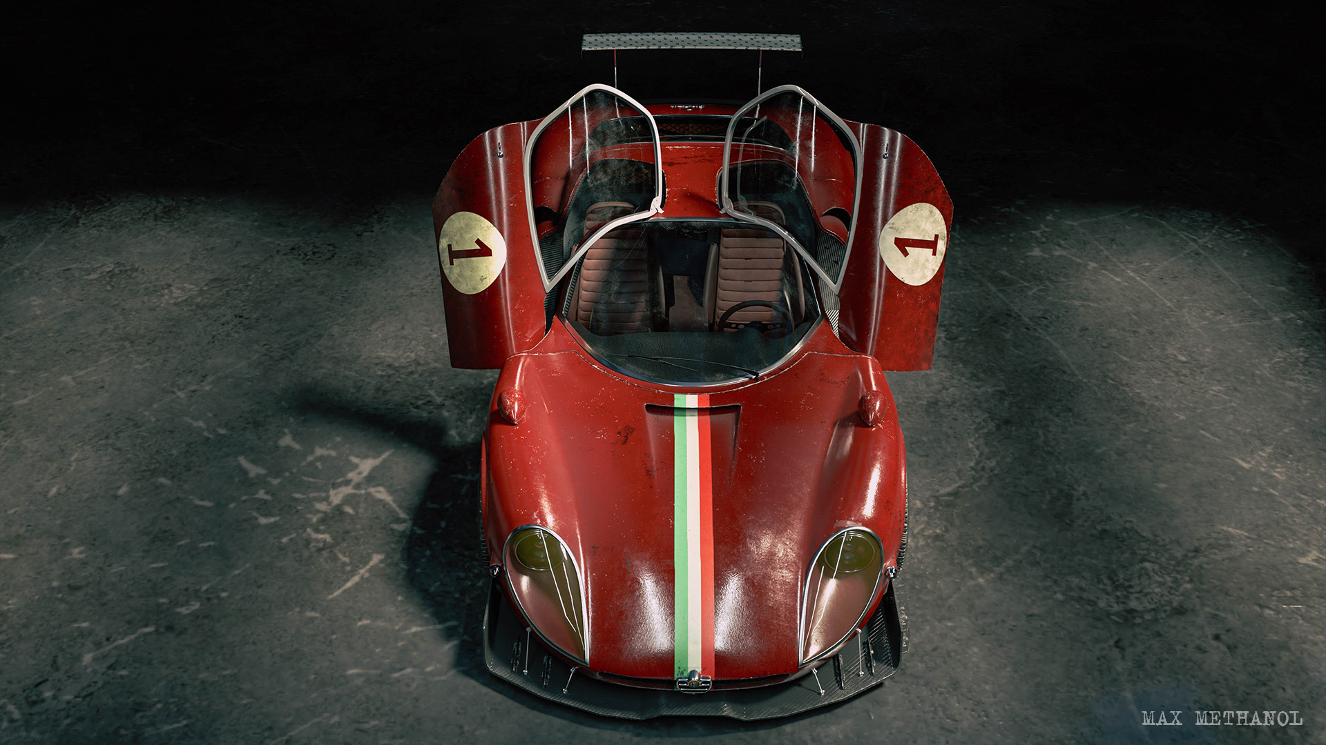 Alfa Romeo 33 Stradale 3D - Blender, Дизайн, 3D моделирование, 3D, Длиннопост