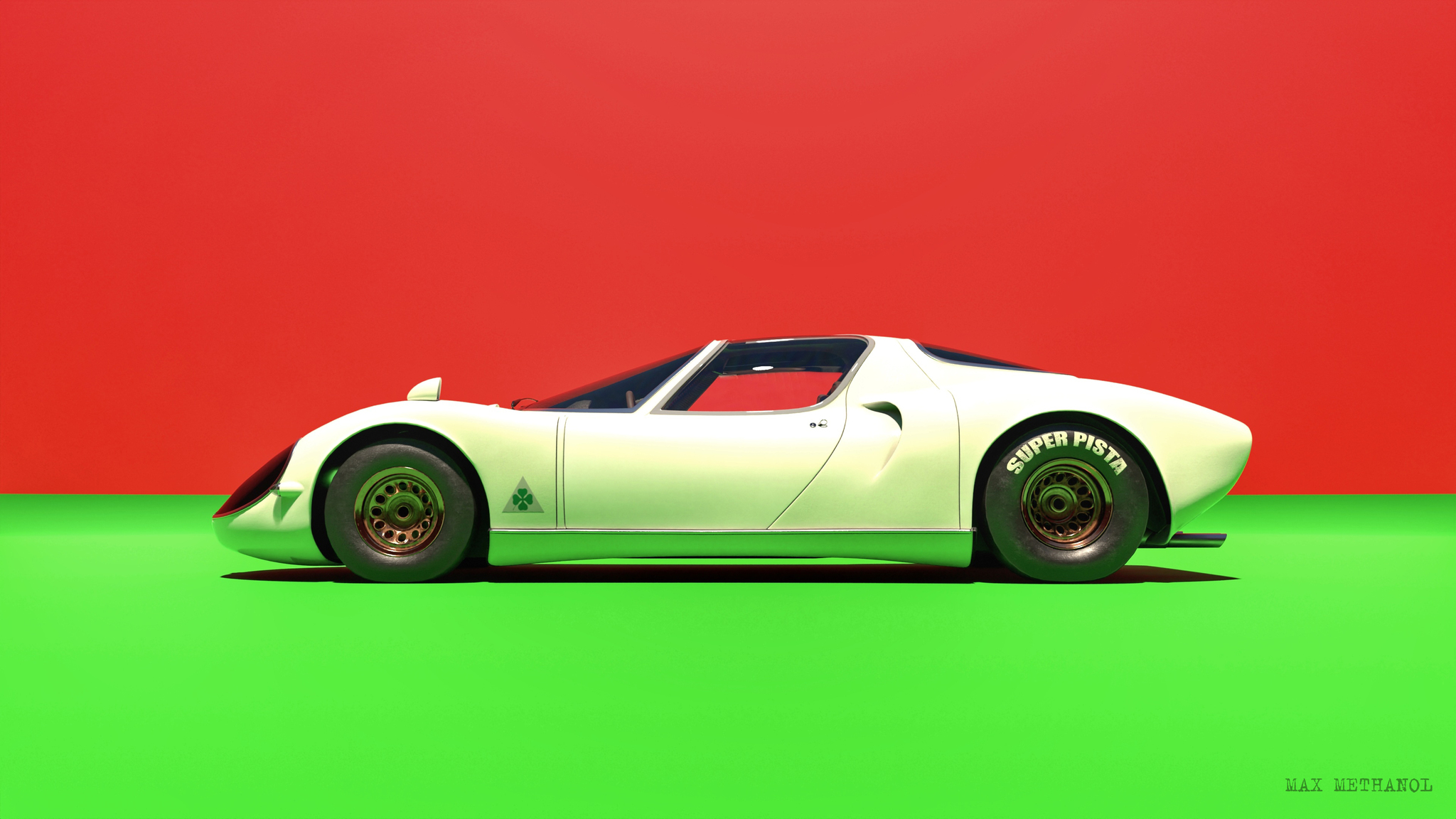 Alfa Romeo 33 Stradale 3D - Blender, Дизайн, 3D моделирование, 3D, Длиннопост