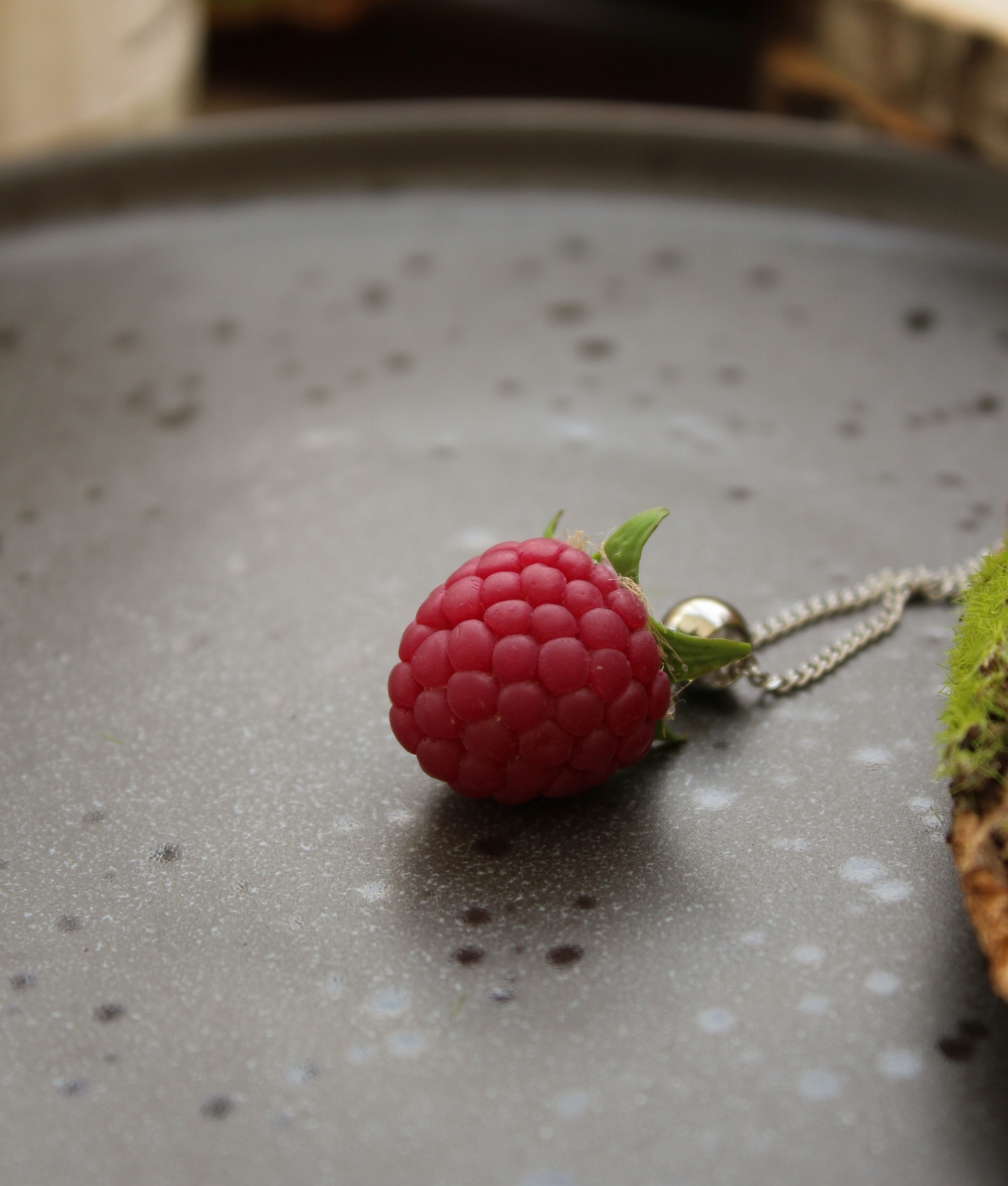 For unsweetened raspberries, life is not sugar - My, Raspberries, Needlework without process, Handmade, Decoration, Polymer clay, Longpost