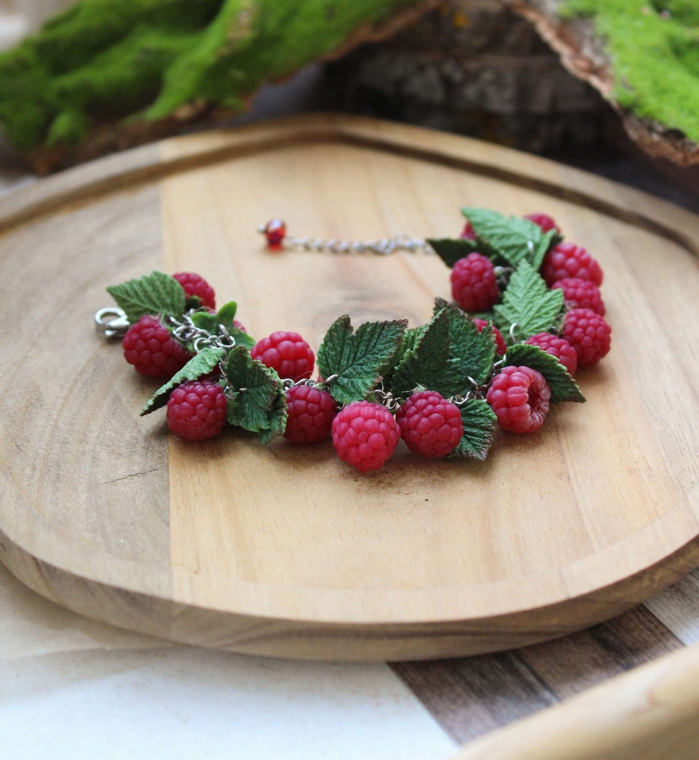 For unsweetened raspberries, life is not sugar - My, Raspberries, Needlework without process, Handmade, Decoration, Polymer clay, Longpost