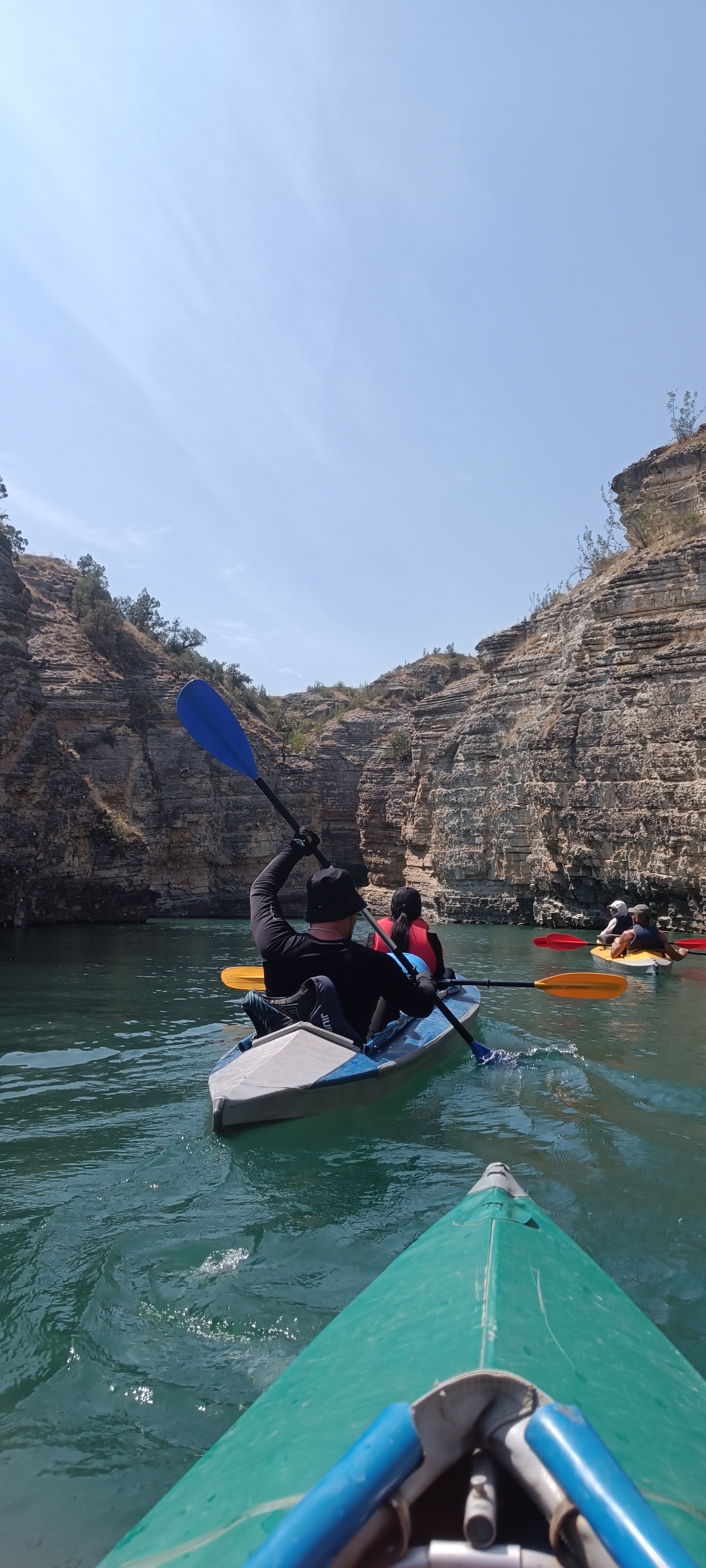 Kayaking on the Chirkey reservoir. Republic of Dagestan - My, Kayak, Tourism, Travel across Russia, Mobile photography, Longpost