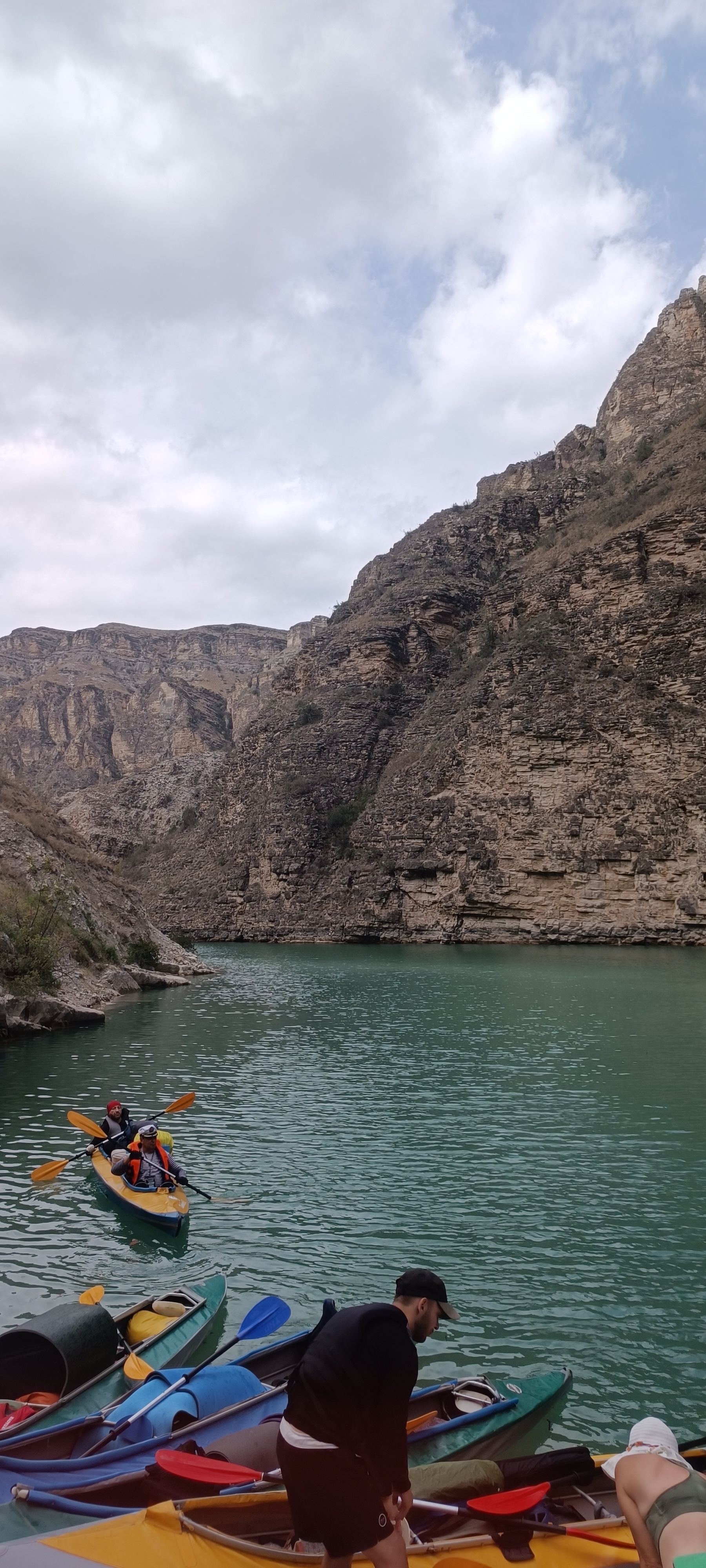 Kayaking on the Chirkey reservoir. Republic of Dagestan - My, Kayak, Tourism, Travel across Russia, Mobile photography, Longpost