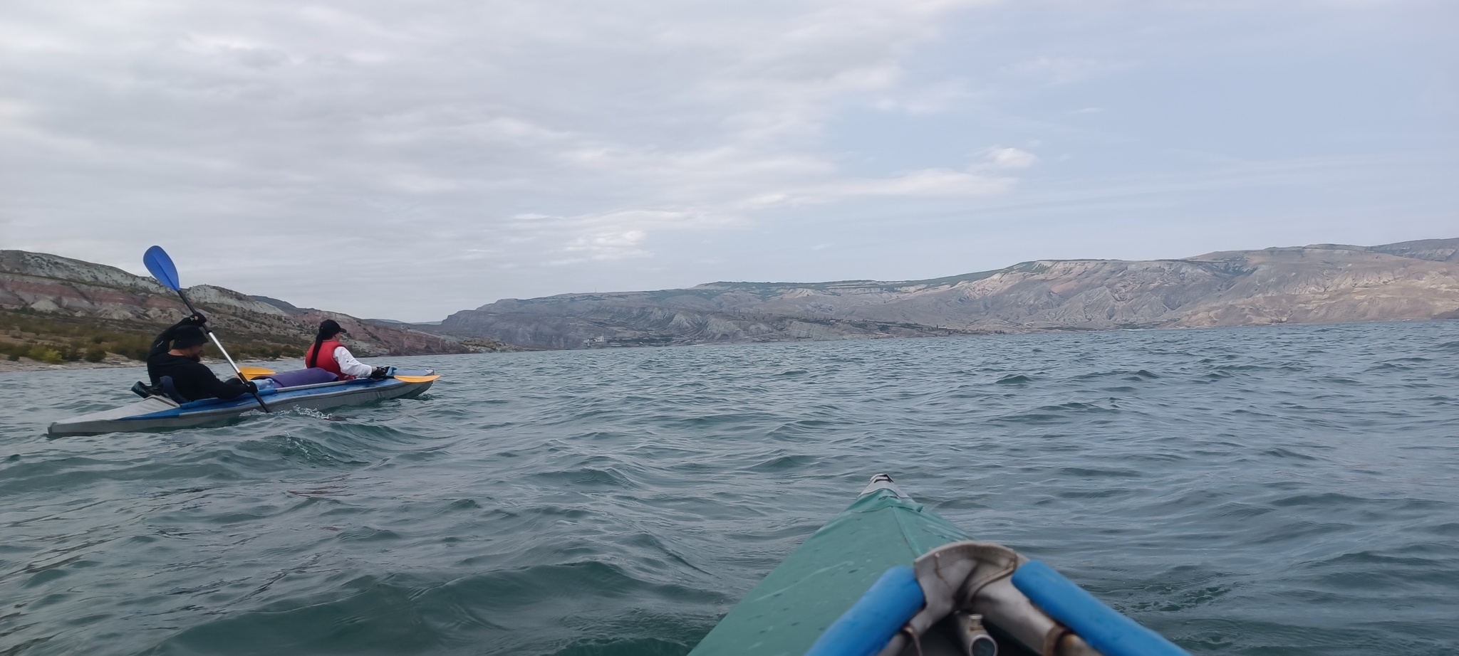 Kayaking on the Chirkey reservoir. Republic of Dagestan - My, Kayak, Tourism, Travel across Russia, Mobile photography, Longpost