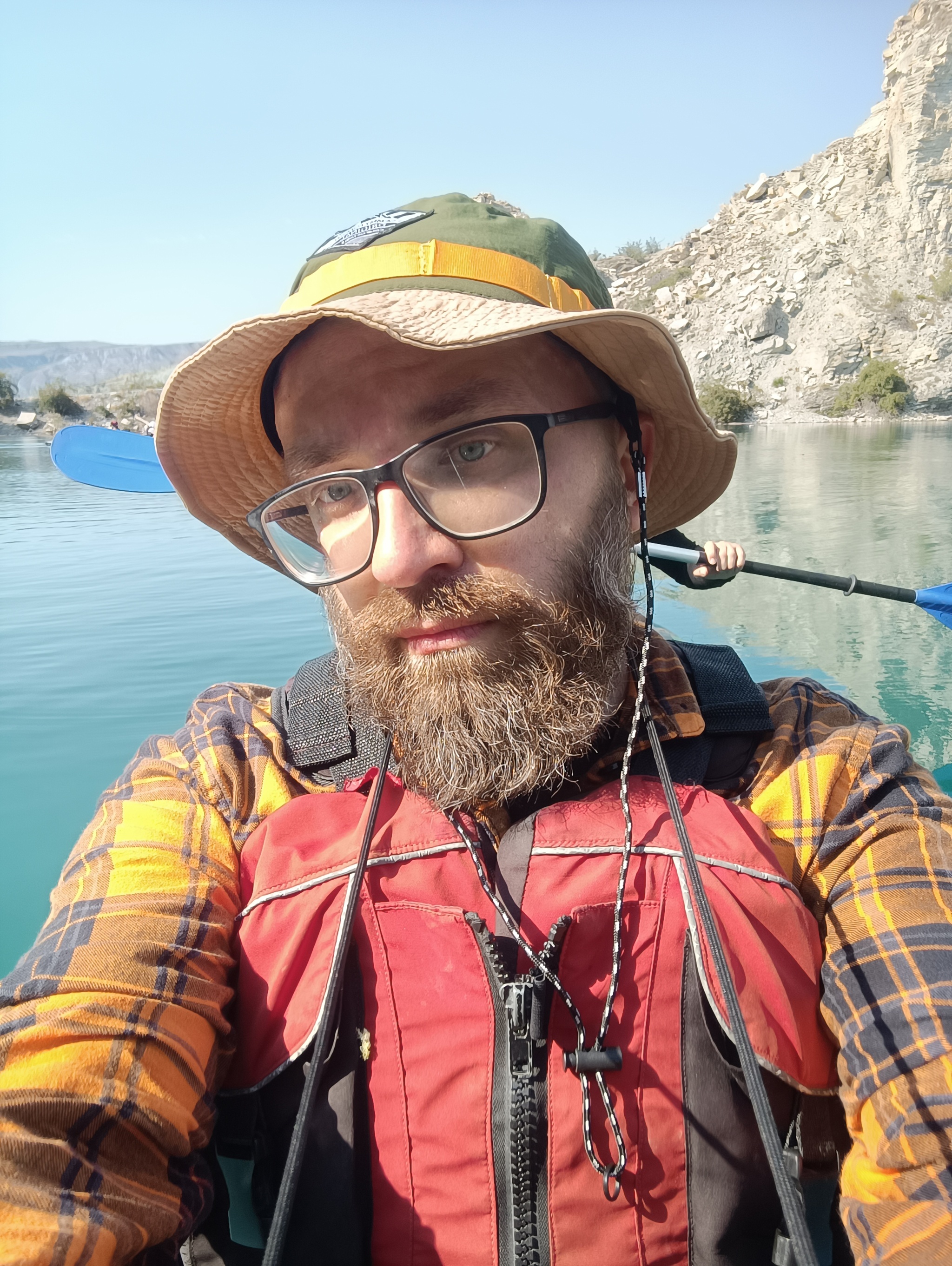 Kayaking on the Chirkey reservoir. Republic of Dagestan - My, Kayak, Tourism, Travel across Russia, Mobile photography, Longpost