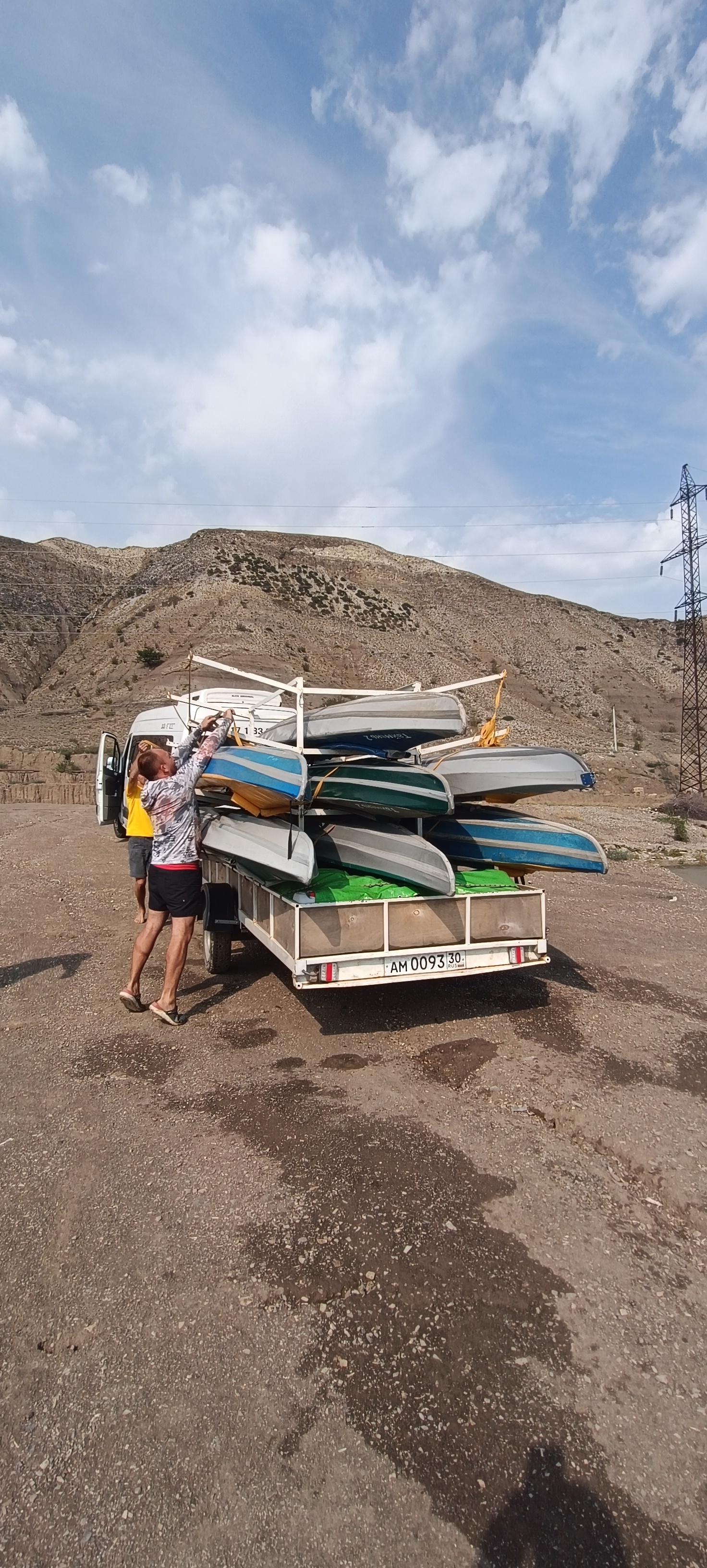 Kayaking on the Chirkey reservoir. Republic of Dagestan - My, Kayak, Tourism, Travel across Russia, Mobile photography, Longpost