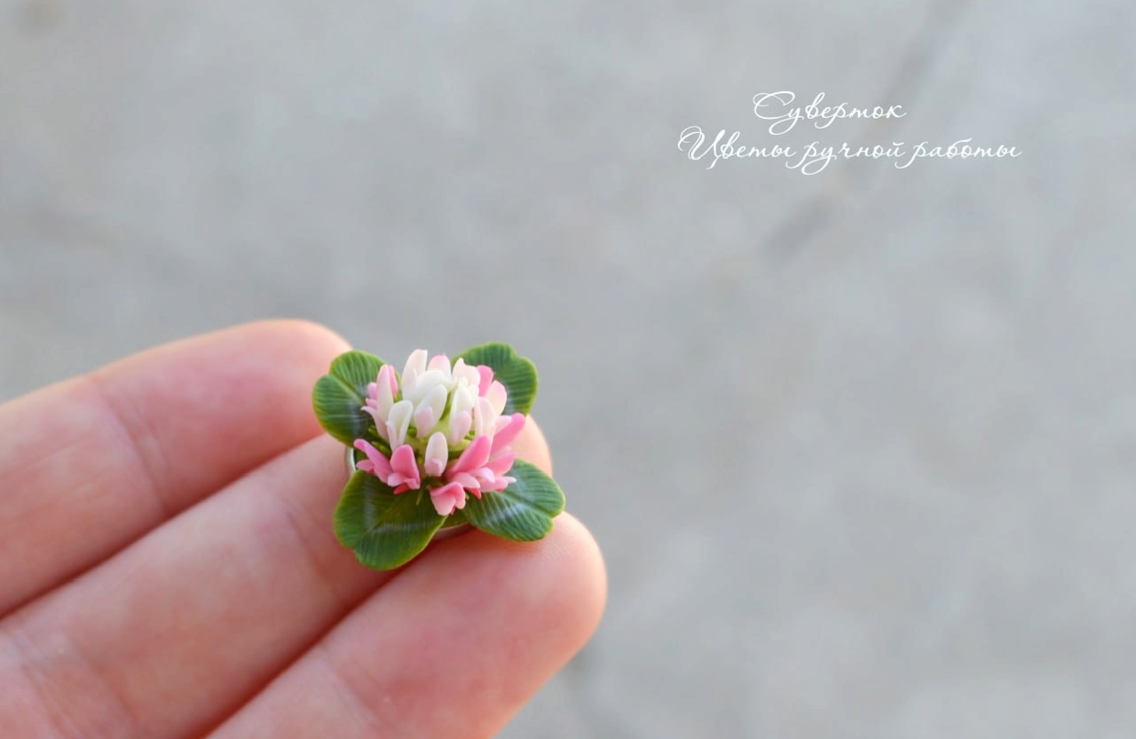 And a little more about clover - My, Polymer clay, Лепка, Handmade, Needlework with process, Hobby, Longpost