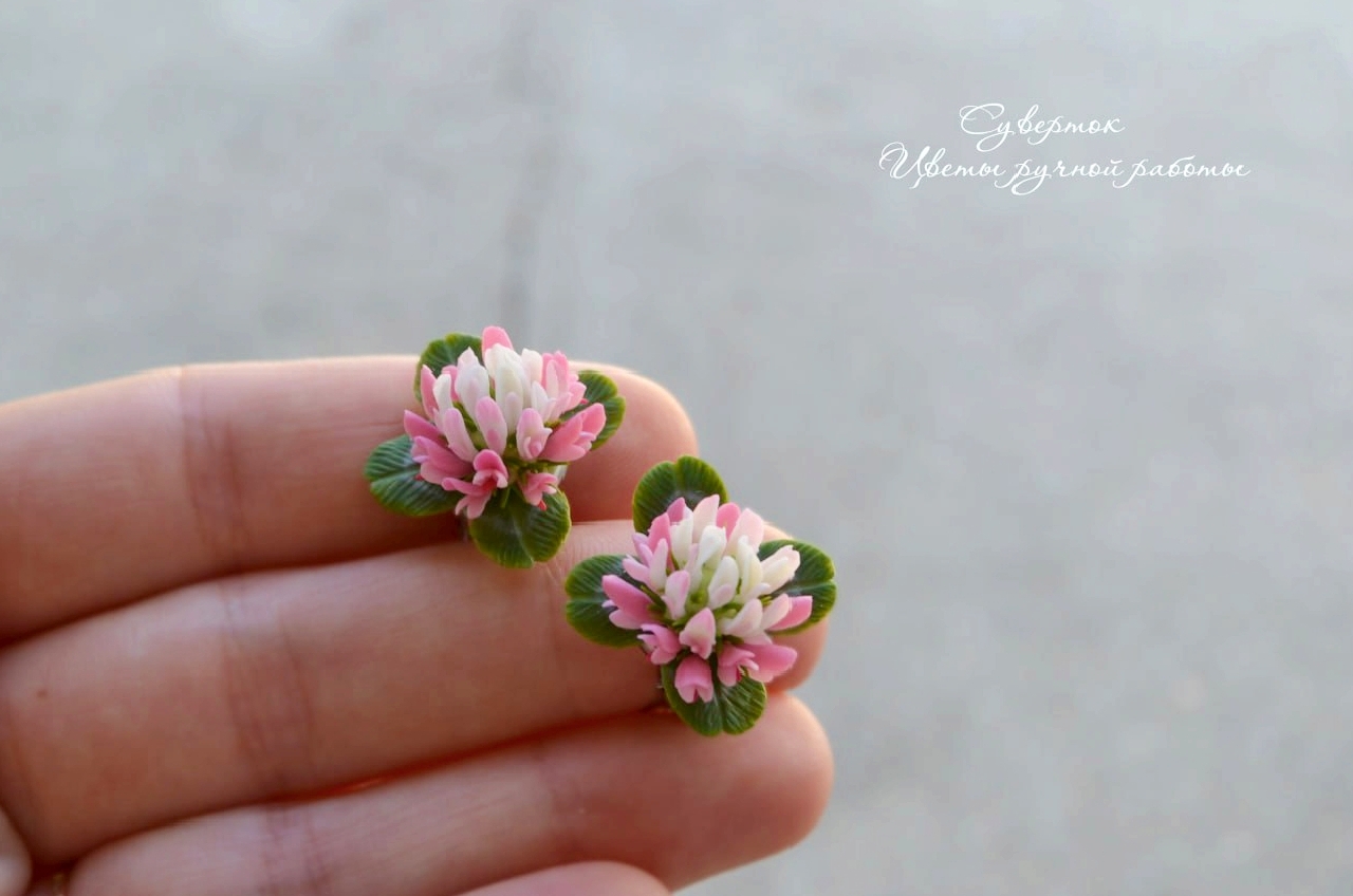 And a little more about clover - My, Polymer clay, Лепка, Handmade, Needlework with process, Hobby, Longpost