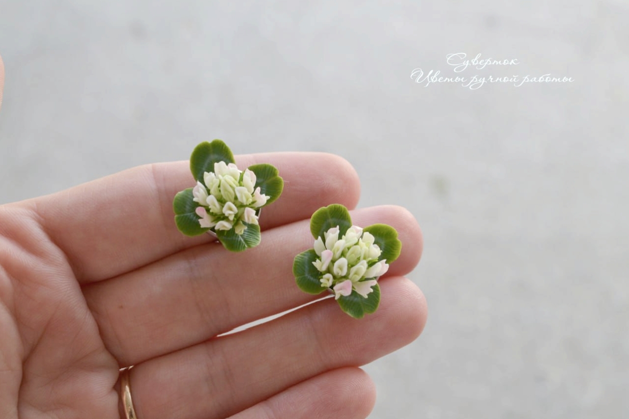 And a little more about clover - My, Polymer clay, Лепка, Handmade, Needlework with process, Hobby, Longpost