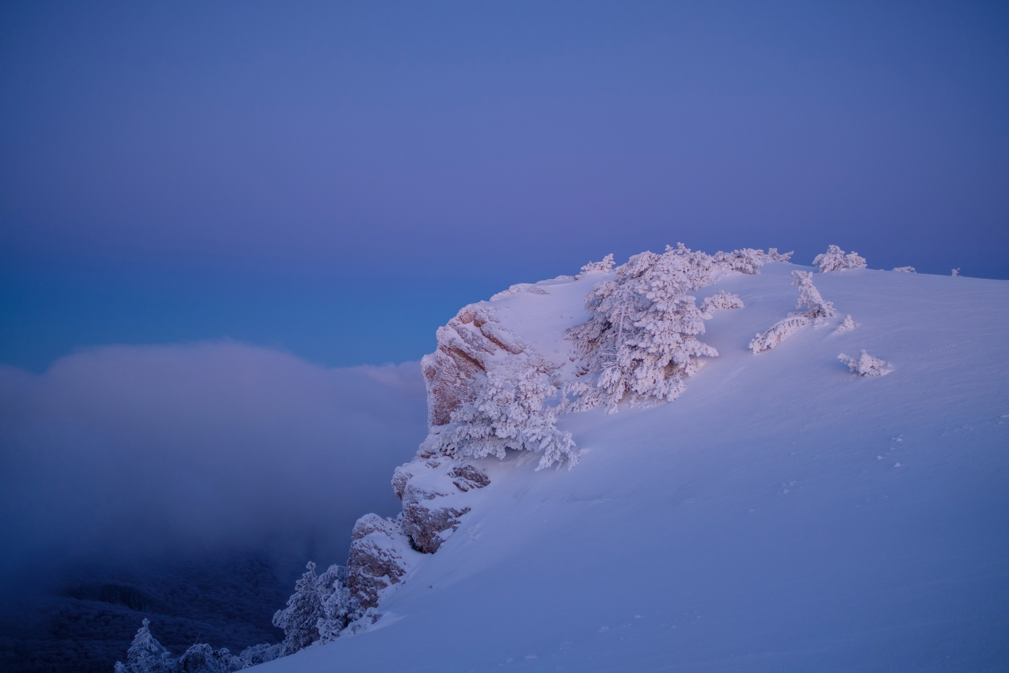 Winter Crimea - My, Crimea, Russia, The photo, Sky, Winter, The mountains, The rocks, Sunrises and sunsets, Longpost