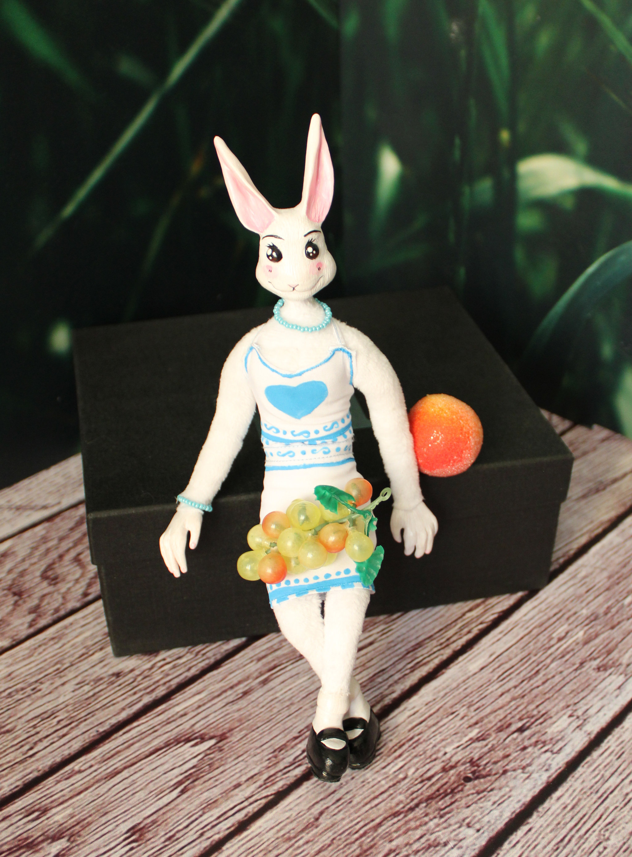 Bunny Haru and Wolf Legacy, based on the anime Beautiful Beasts - Handmade, Toys, With your own hands, Author's toy, Needlework without process, Plush Toys, Souvenirs, Wolf, Hare, Rabbit, Characters (edit), Furry, Doll, Longpost