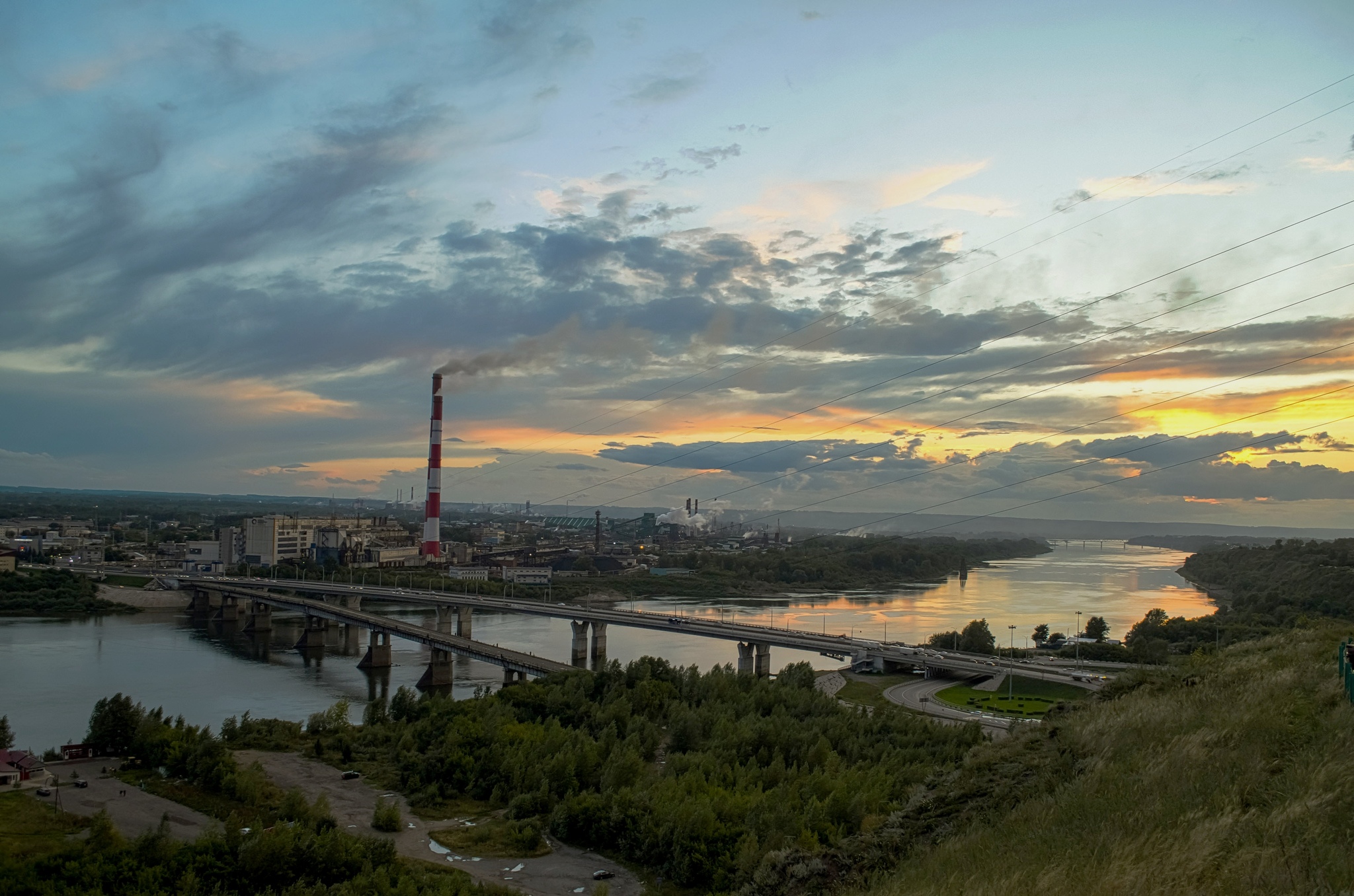 Sunset in our area - My, The photo, Kemerovo, Sunset, Landscape