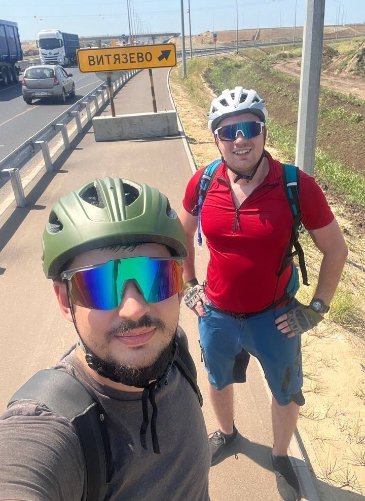 120 KM V +40. HOT TRIP ALONG THE BLACK SEA COAST - My, Cyclist, A bike, Hike, Camping, Bike ride, Heat, Anapa, Bike trip, Video, Vertical video, Longpost