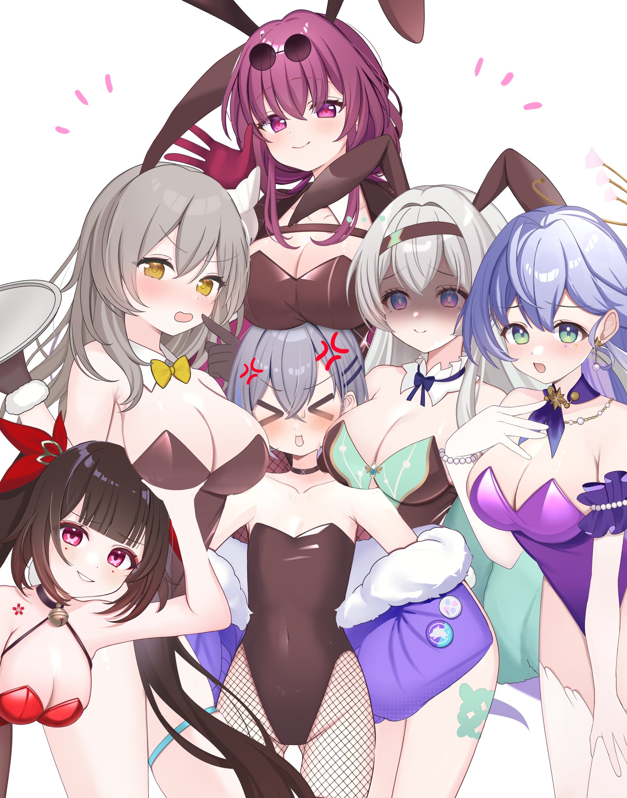 Surrounded, but not broken! - Anime, Anime art, Kafka (Honkai: Star Rail), Sparkle (Honkai: Star Rail), Stelle (Honkai: Star Rail), Robin (Honkai: Star Rail), Firefly (Honkai: Star Rail), Silver Wolf (Honkai: Star Rail), Honkai: Star Rail