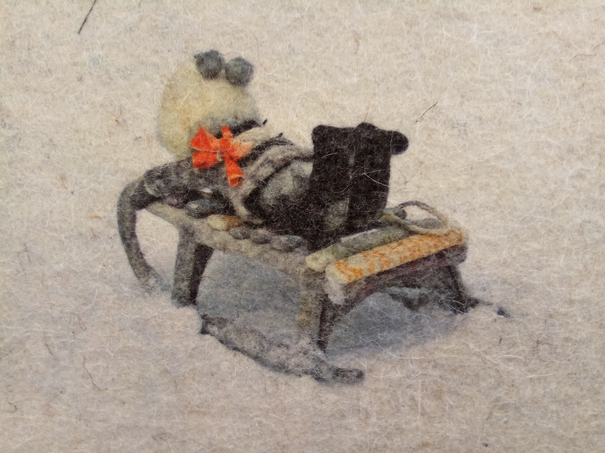 Reply to the post “Cat and Slippers” - My, Art, Wallow, Needlework, Reply to post, Longpost