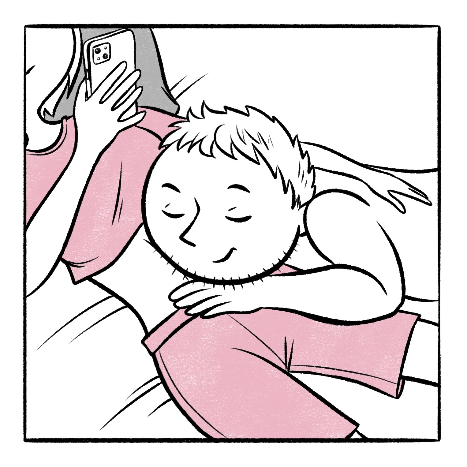 Soft 2.0 - My, Author's comic, Comics, Art, Slice of life, Relationship, Stomach, Pillow, Dream, Men and women, Longpost