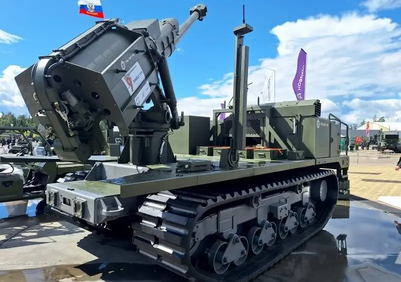 The newest robotic 122-mm self-propelled gun Clover will be sent to the Northern Military District zone for full testing - Military equipment, Weapon, Armament, Robotics, Longpost, Special operation