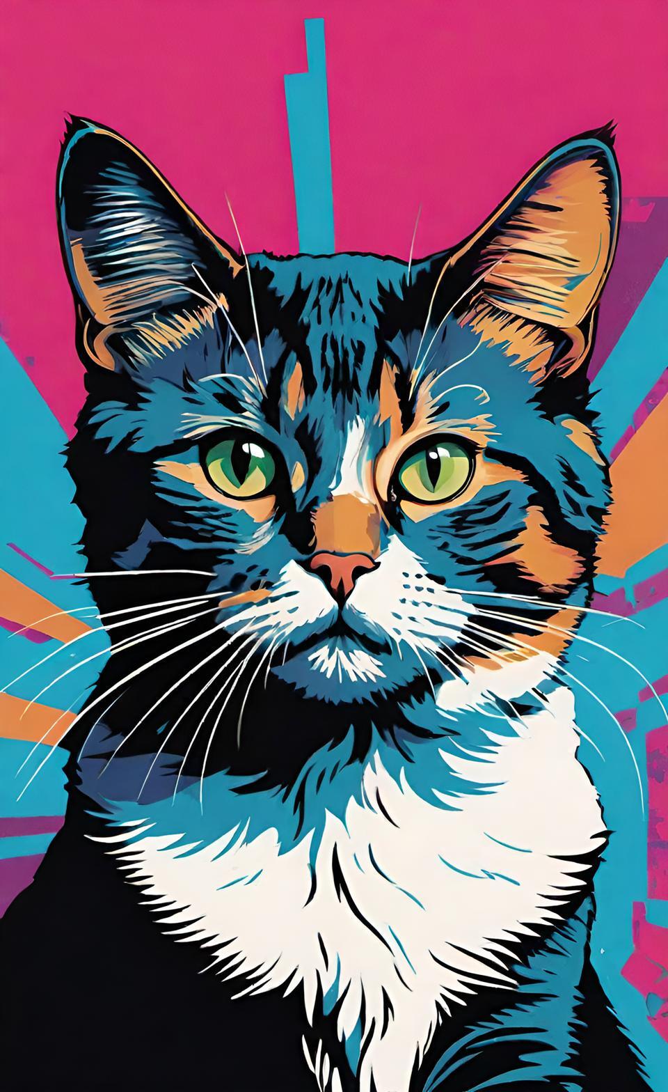 Category “Interesting fact from AI” - My, Artificial Intelligence, Computer graphics, Telegram (link), Telegram, Neural network art, cat, Kittens, Small cats, Cat lovers, Meow, Longpost