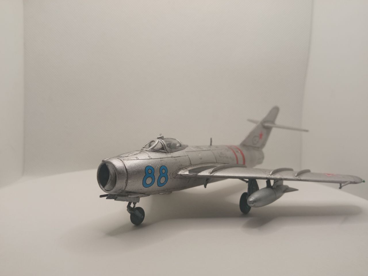 MiG 17 1:72 “Zvezda” - My, Rukozhop, Stand modeling, Miniature, Scale model, Scale 72, Modeling, Prefabricated model, Airplane, Longpost