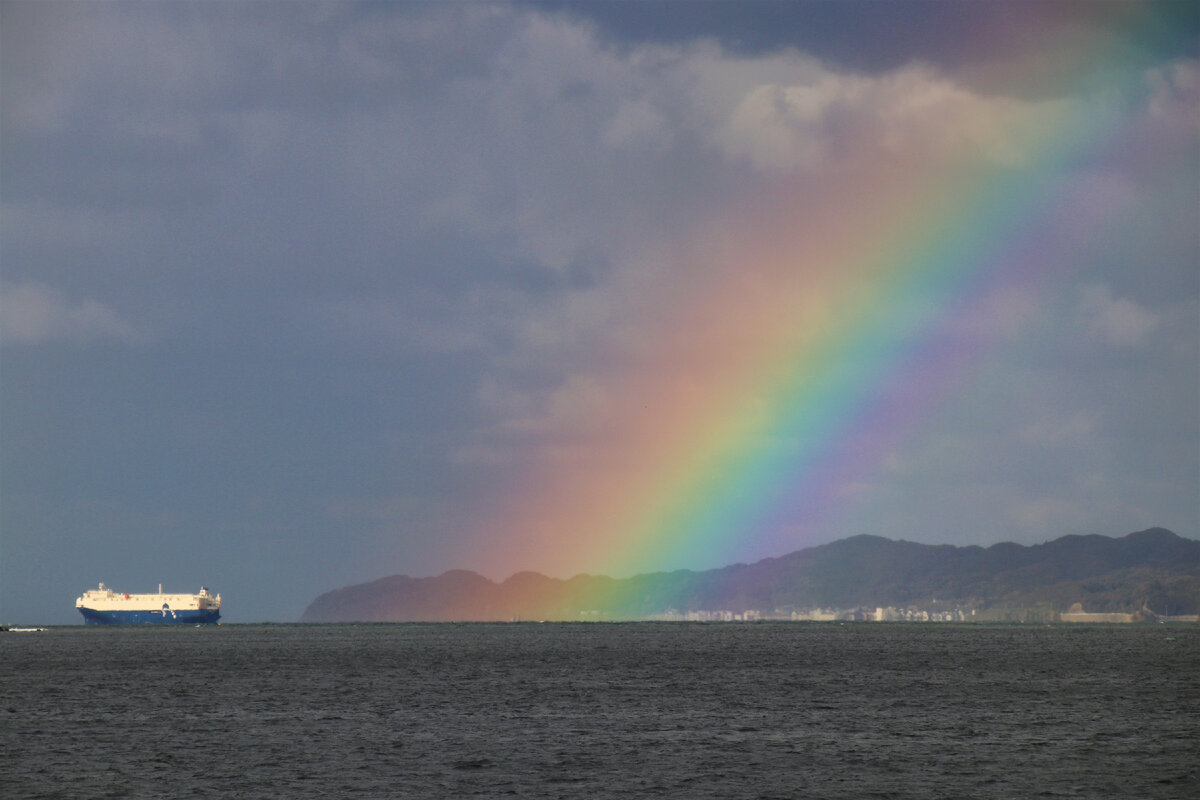 Rainbow - Радуга, Фотография, Море