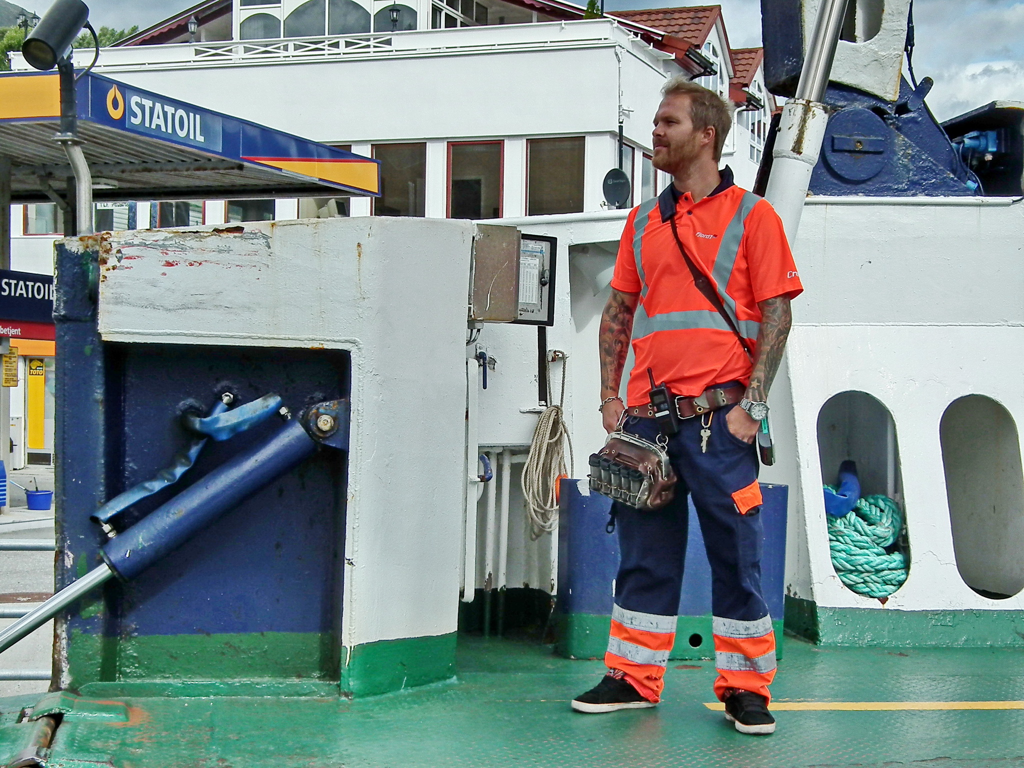 Ferry and ferryman - My, The photo, Travels, Tourism, Fjords, Ferry, Crossing, Scandinavia, Norway