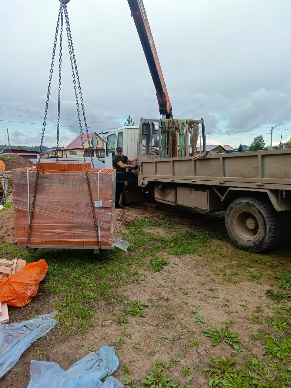 The soil was backfilled - My, House, Building, Home construction, Longpost