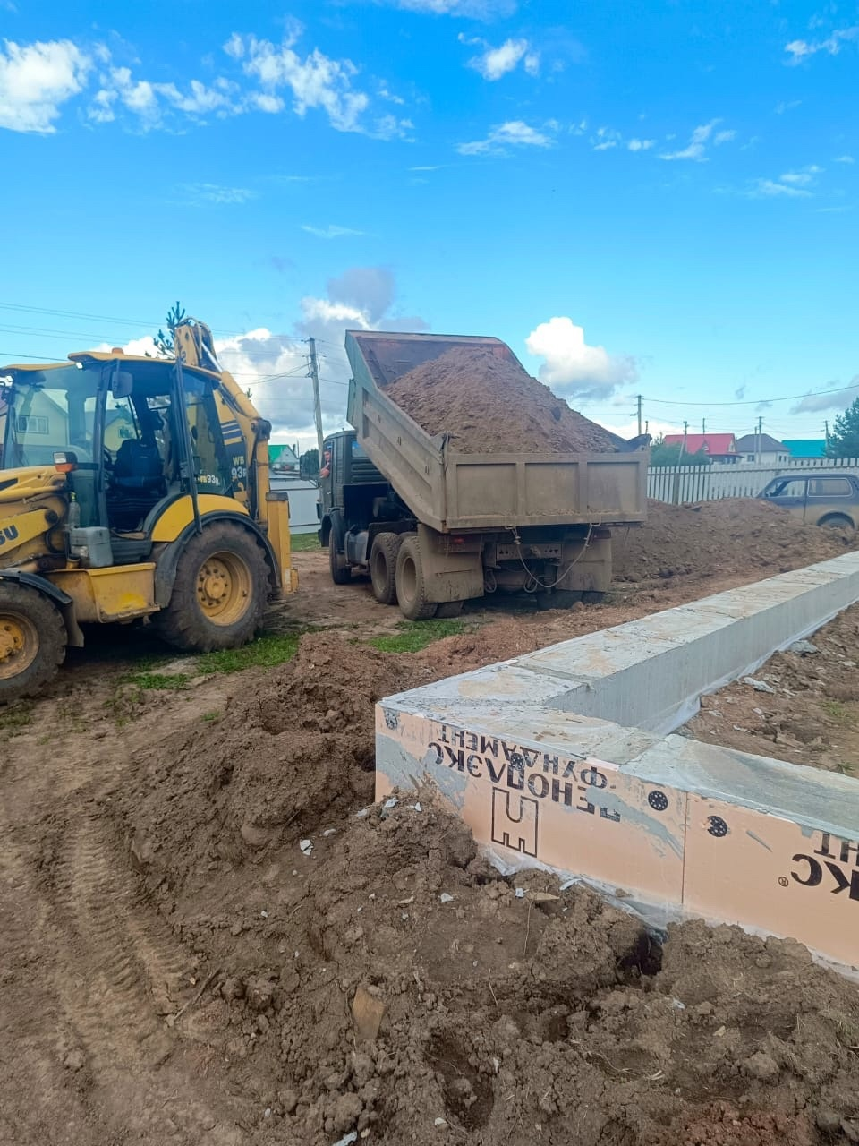 The soil was backfilled - My, House, Building, Home construction, Longpost