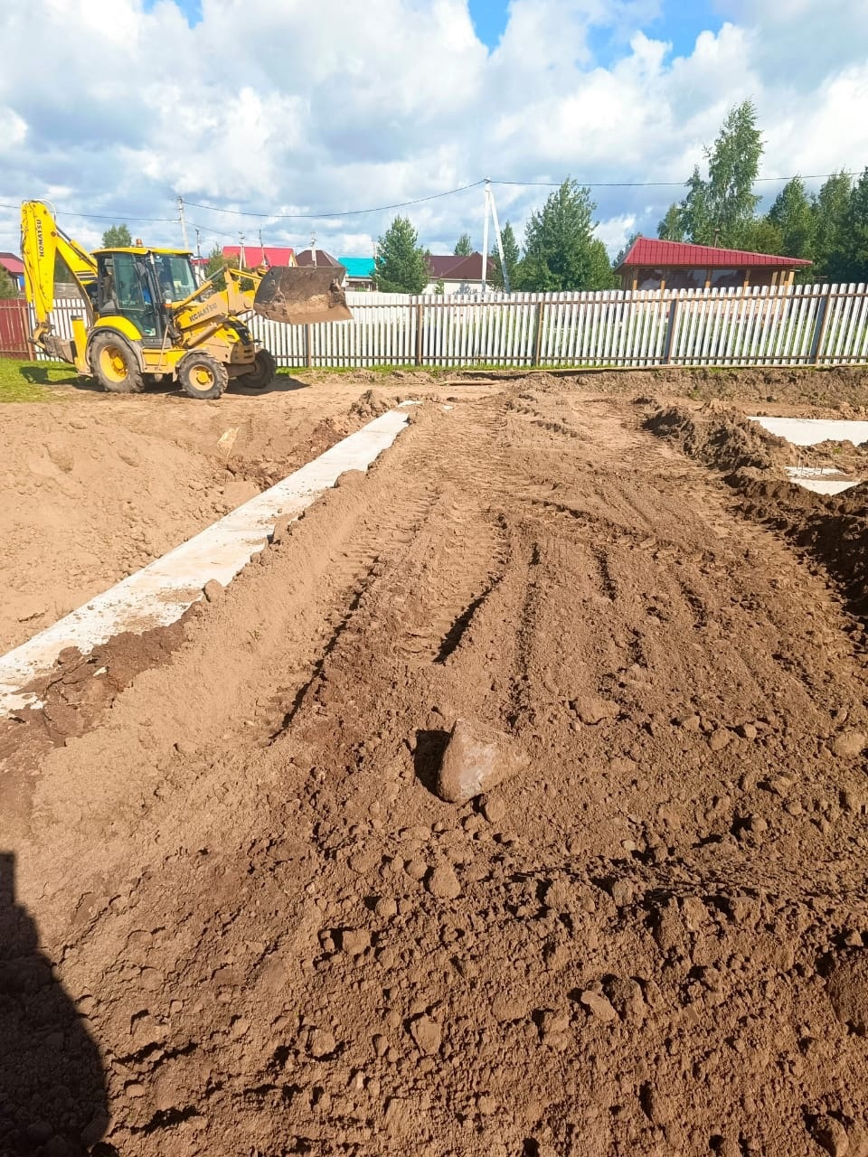 The soil was backfilled - My, House, Building, Home construction, Longpost