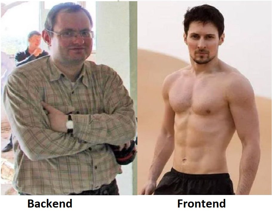 The difference is obvious - Pavel Durov, Humor, Arrest of Pavel Durov, Frontend, Backend, IT