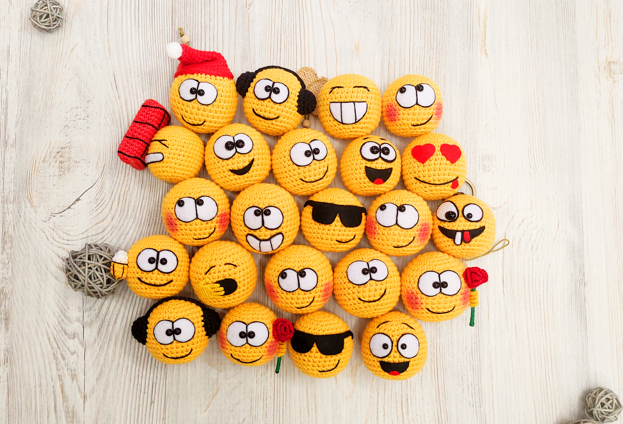 Emoticons - My, Presents, Keychain, Souvenirs, Smile, Gingerbread man, Koloboks, Emoji, Icq, Qip, Toys, With your own hands, Handmade, Needlework without process