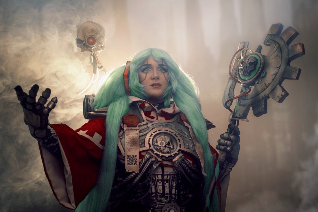 Микуникус - Аниме, Косплей, Hatsune Miku, Vocaloid, Adeptus Mechanicus, Imperium, Warhammer 40k, Длиннопост