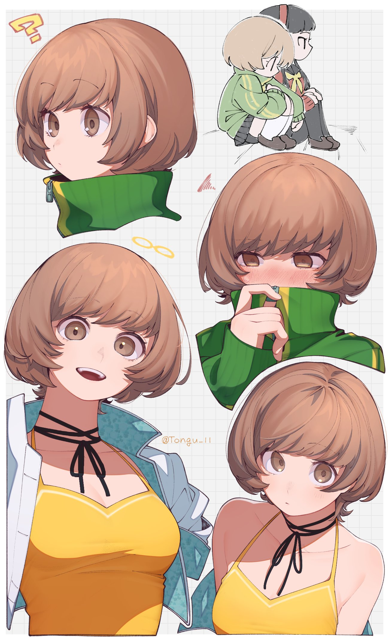 Chie - Anime art, Anime, Games, Persona, Persona 4, Chie Satonaka, Amagi Yukiko