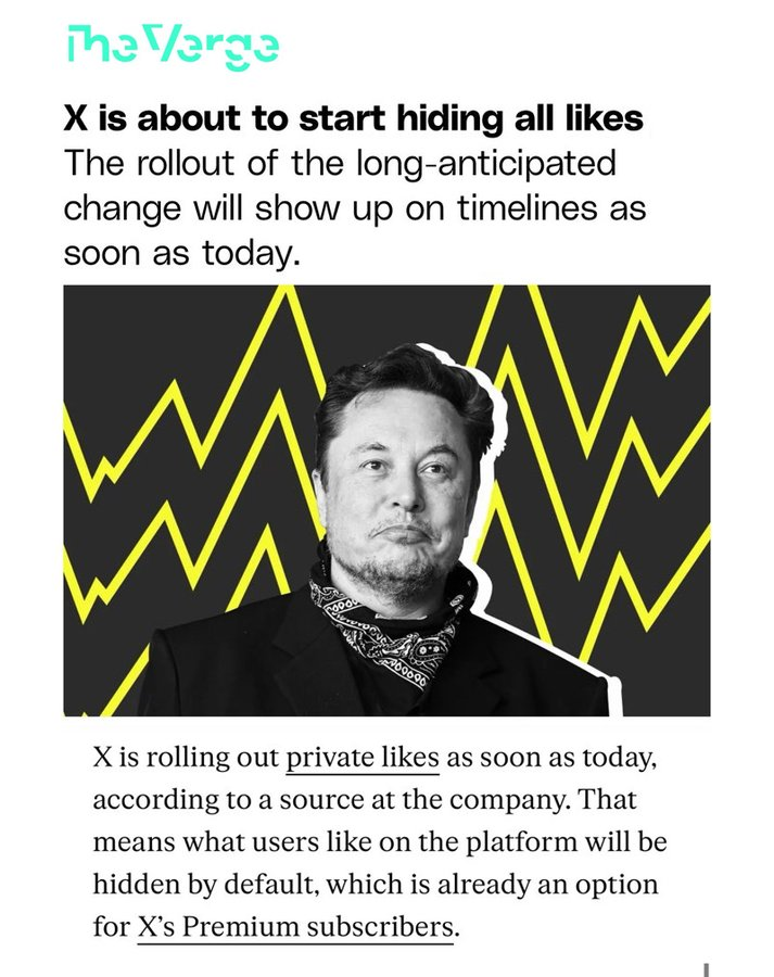 Elon Musk's decision to privatize likes on X has made the platform worse!!! - IT, Elon Musk, Social networks, news, Like, Longpost