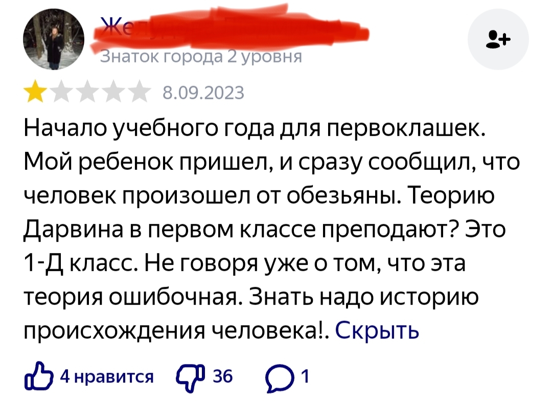 Review of one of Moscow's schools... - My, School, Screenshot, Review, Education, Human Origins