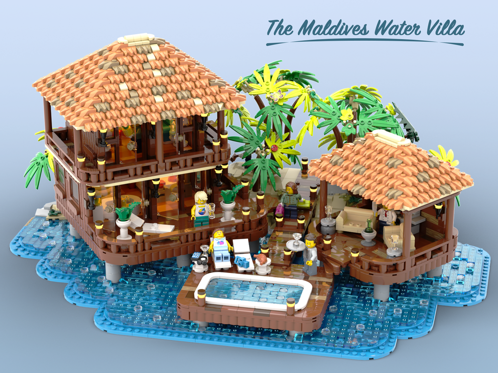 #MOCoftheday Finally I can afford a villa in the Maldives! So, here we go... Maldives Water Villa by christromans - Lego, Moc, Constructor, Assembly, Longpost