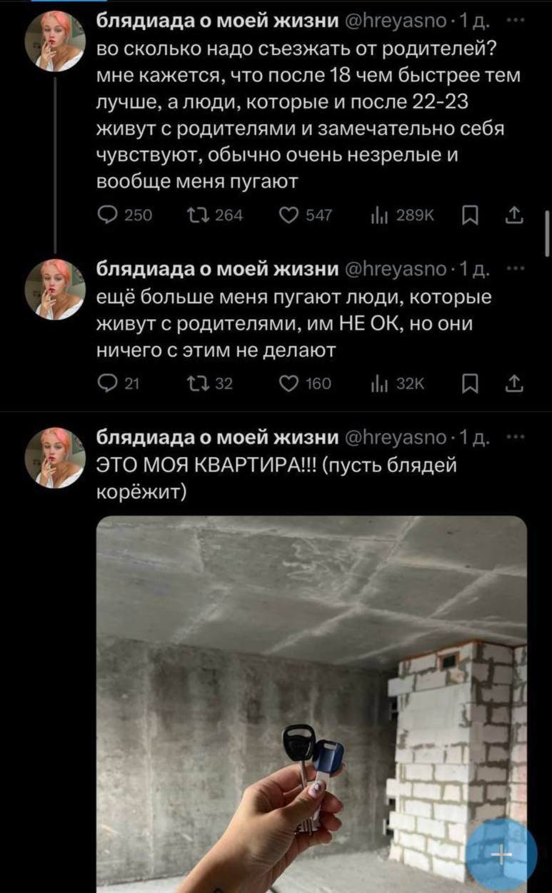 ЯСНО ПОНЯТНО - Юмор, Twitter, Квартира, Мат, Скриншот, Родители, Волна постов