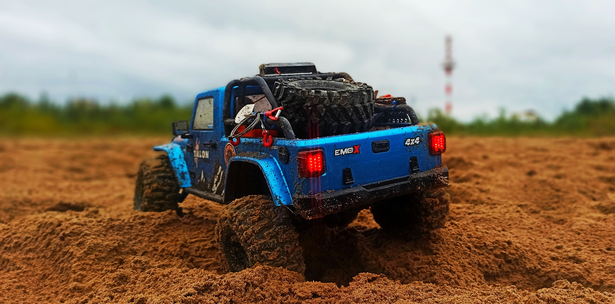 EMO X FreeRider Crossrc Jeep Wrangler - My, Hobby, Radio controlled models, Toys, The photo, Drive, Longpost