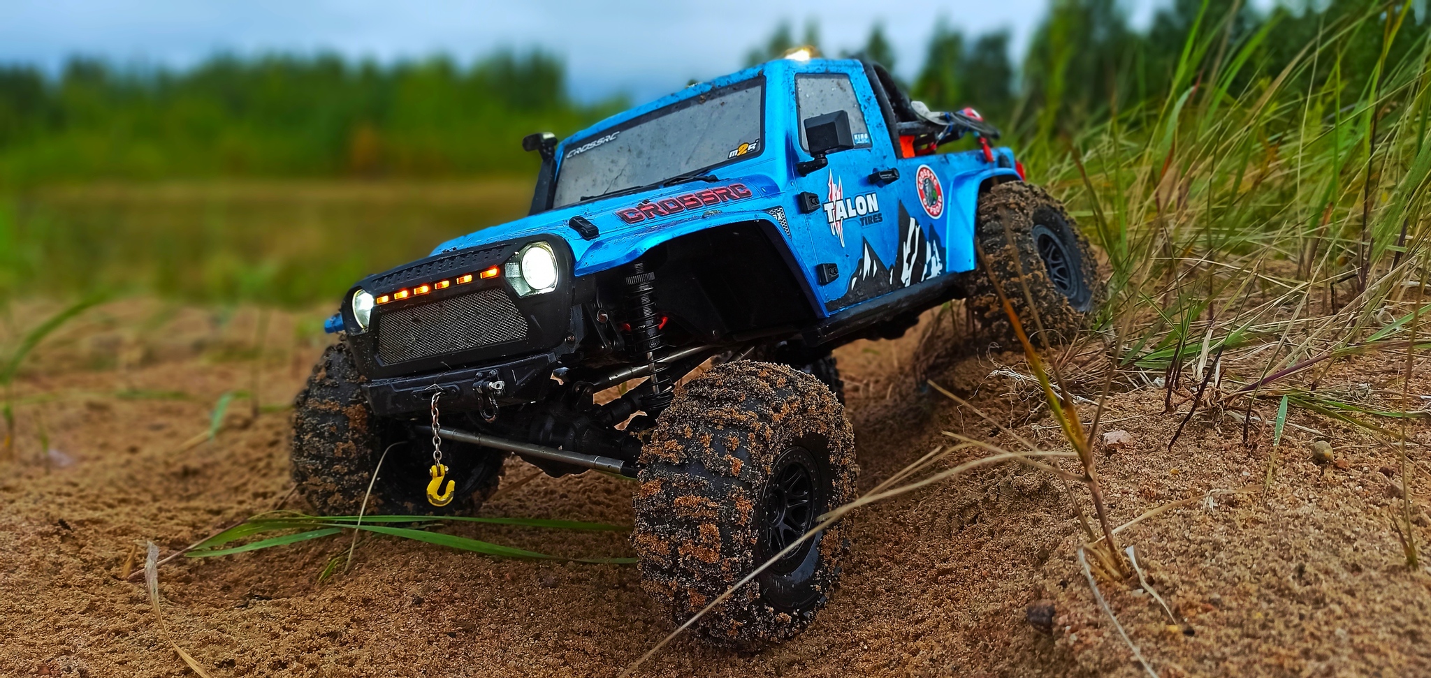 EMO X FreeRider Crossrc Jeep Wrangler - My, Hobby, Radio controlled models, Toys, The photo, Drive, Longpost