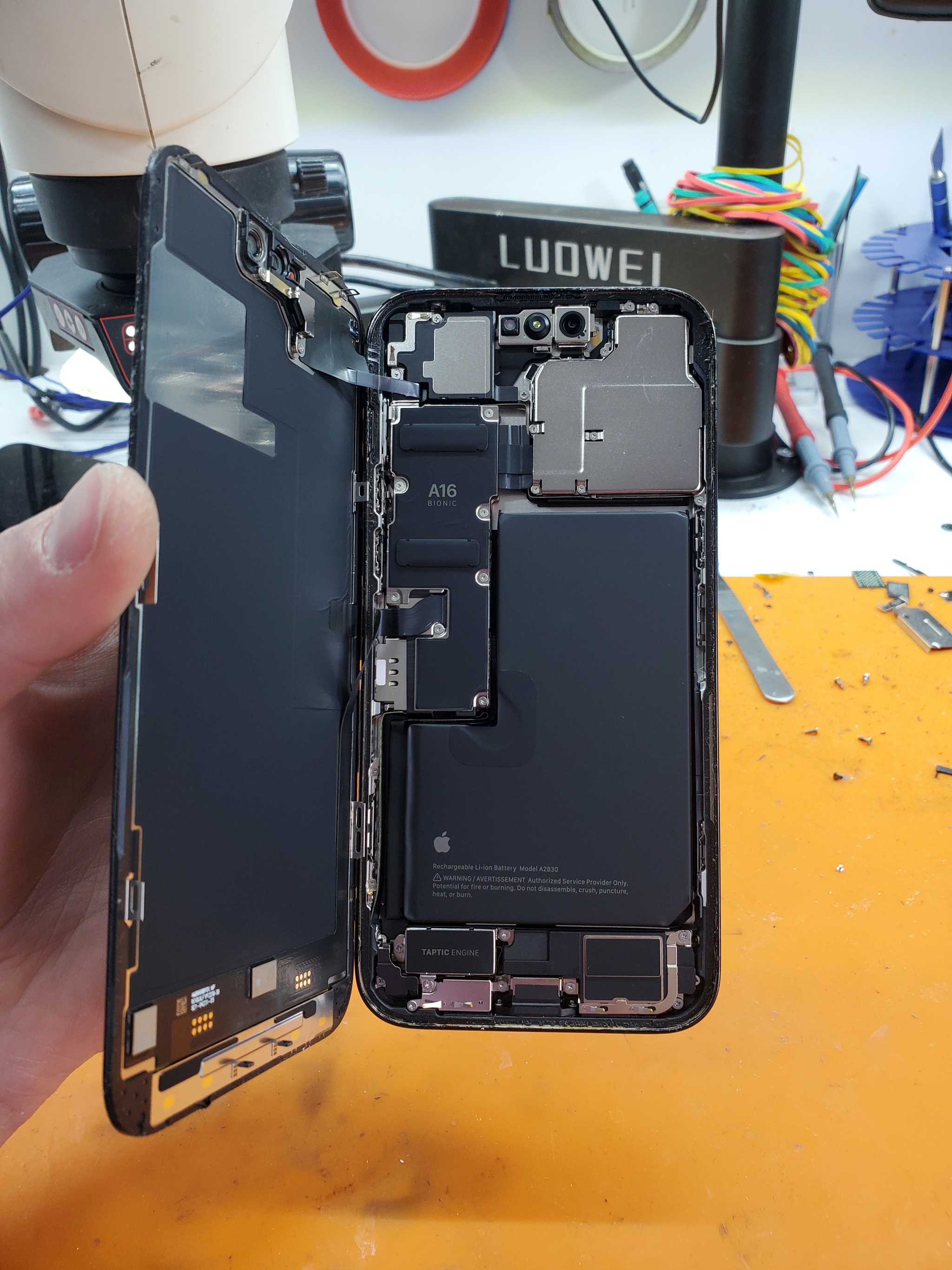 Exploded. Iphone 14 Pro Max - My, Moscow, Repair of equipment, Apple, Soldering, Expensive, Longpost