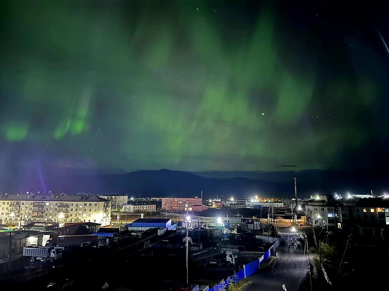 Northern lights - Yakutia, Ust-Nera, Polar Lights, The photo