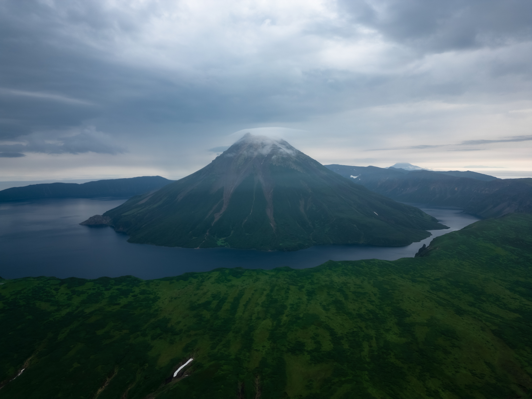 Volcano Krenitsyn - My, The photo, Drone, Aerial photography, Krenitsyn volcano, Kurile Islands