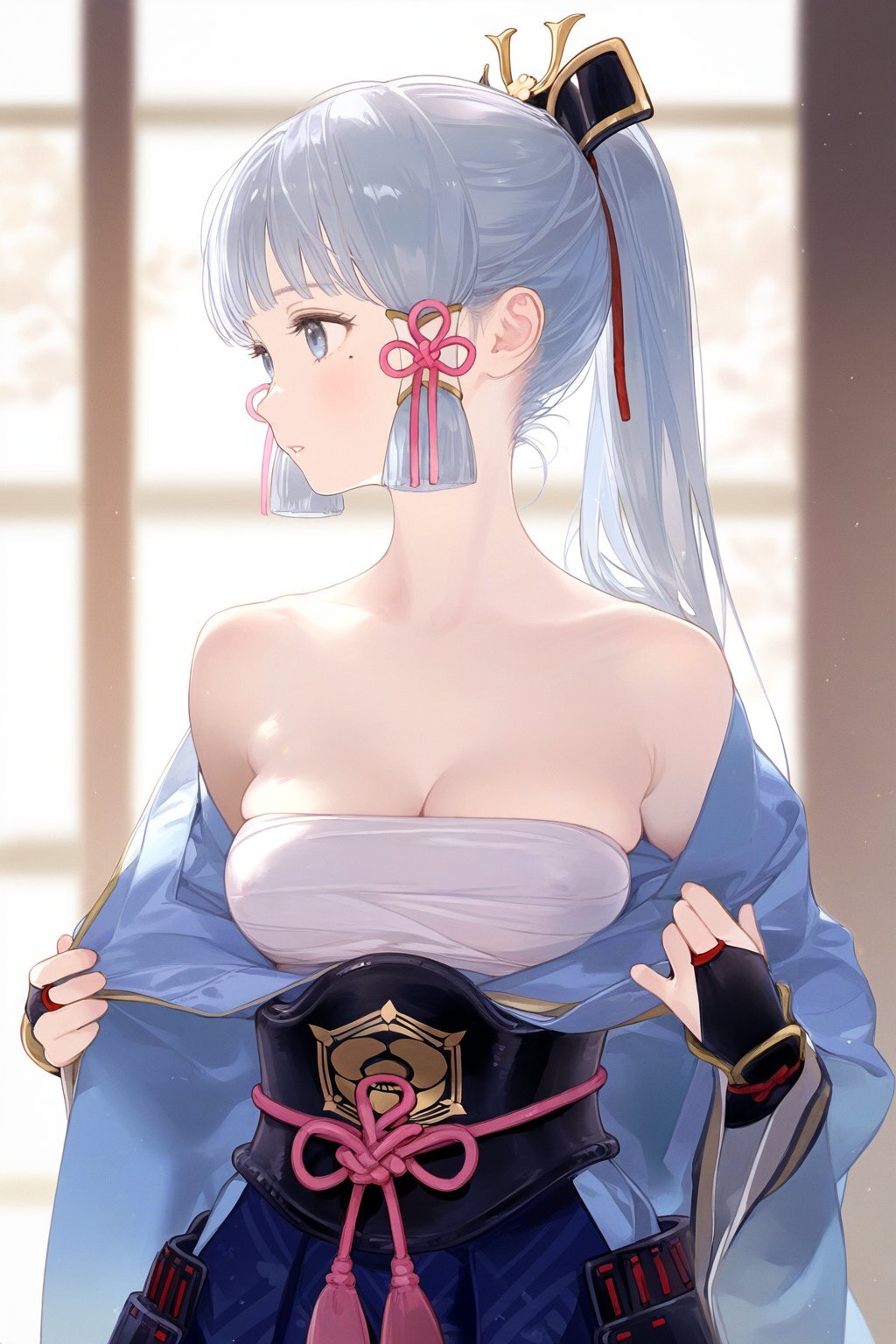 Ayaka - Anime art, Anime, Girls, Games, Genshin impact, Kamisato Ayaka (Genshin Impact), Kimono, Poki (j0ch3fvj6nd)