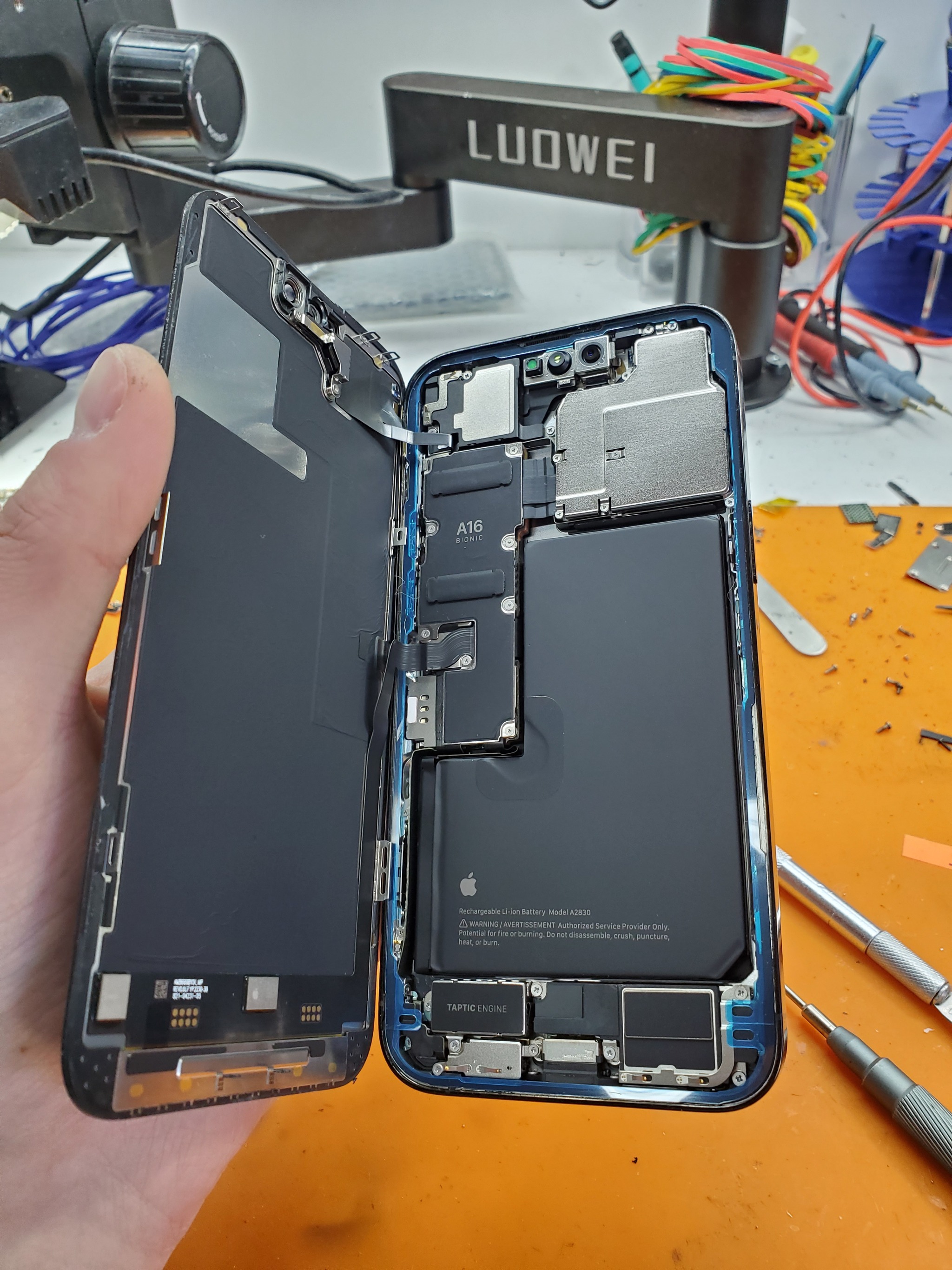 Exploded. Iphone 14 Pro Max - My, Moscow, Repair of equipment, Apple, Soldering, Expensive, Longpost