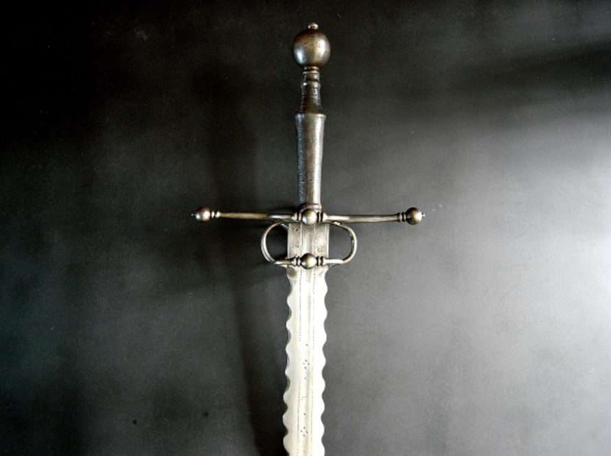 Flame Sword. Flamberg Sword - My, History (science), Weapon, Sword, Two-handed sword, Sword, Saber, Longpost