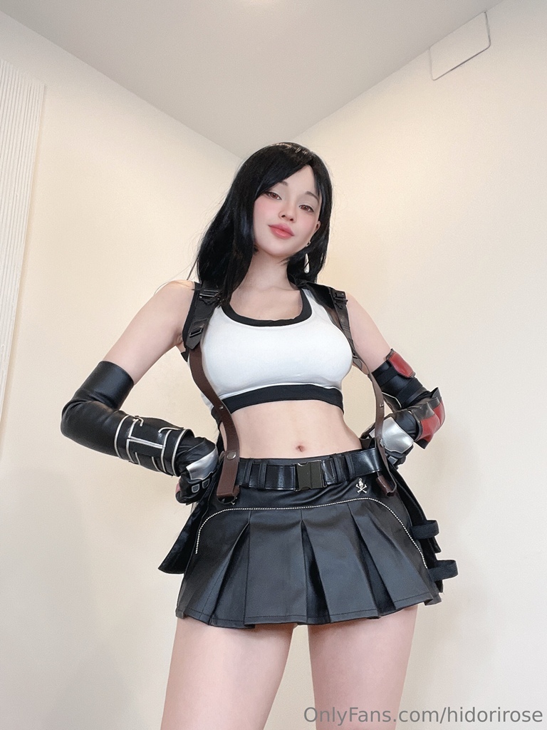 Роза Хидори в образе Тифочки - Hidori Rose, Милота, Азиатка, Косплей, Tifa Lockhart, Resident Evil, Длиннопост, Final Fantasy VII